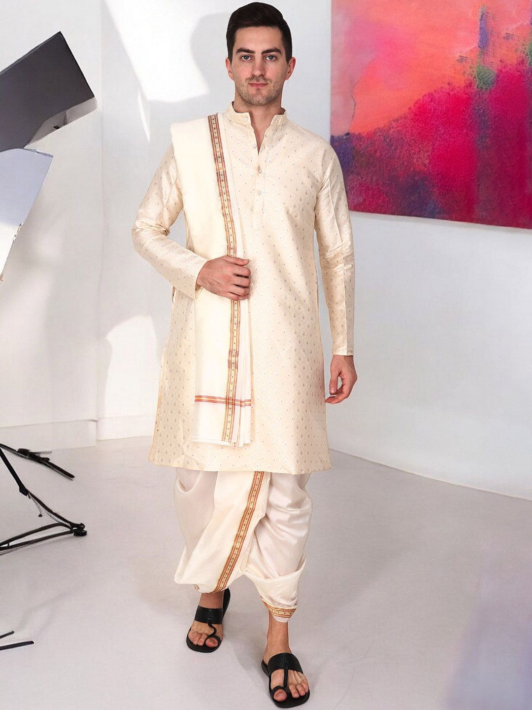 RAMESHWARAM FABRICS Men Dhotis-picture-47