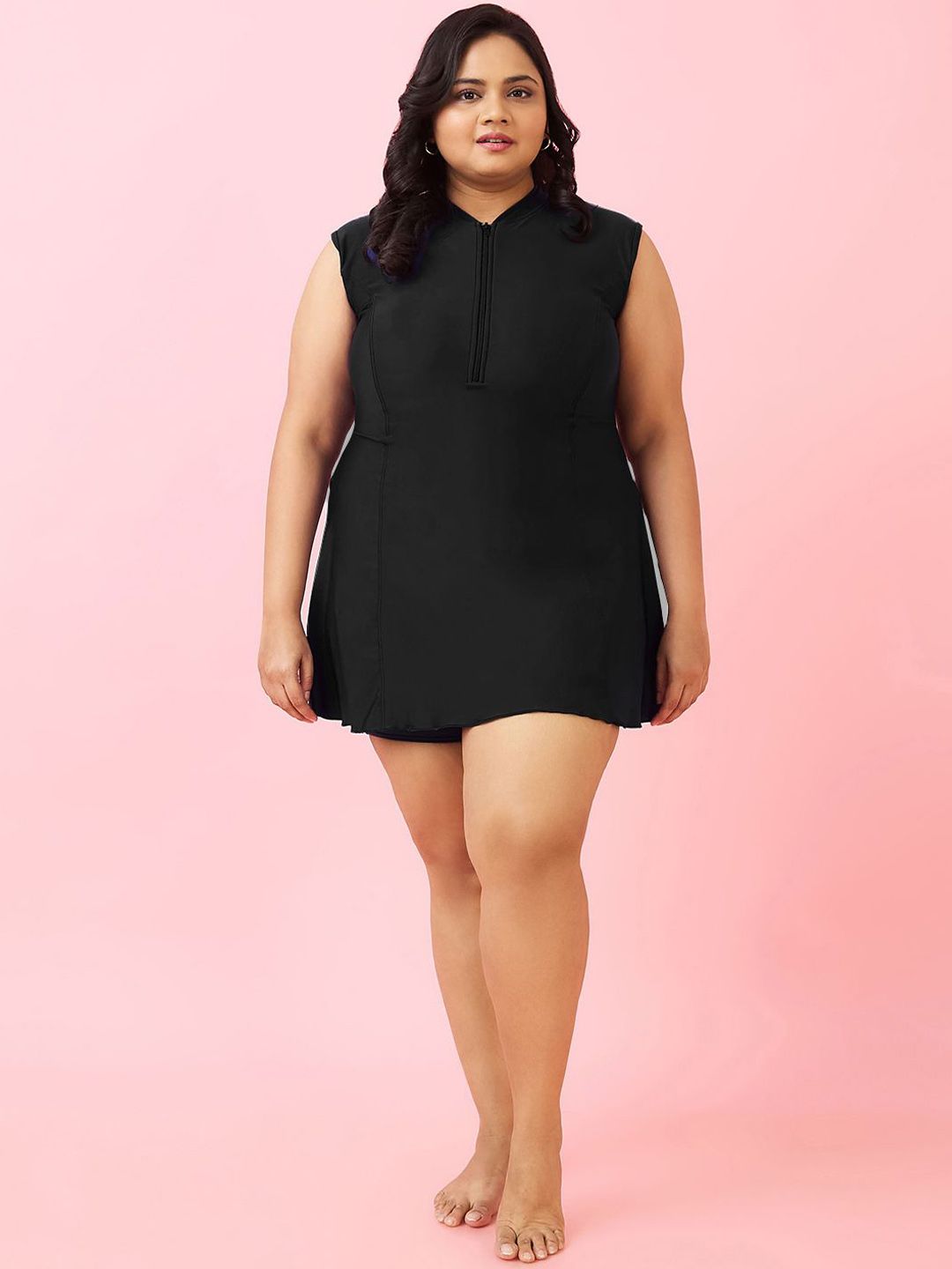 LYCOT High Neck Swimwear With Attached Shorts-picture-28