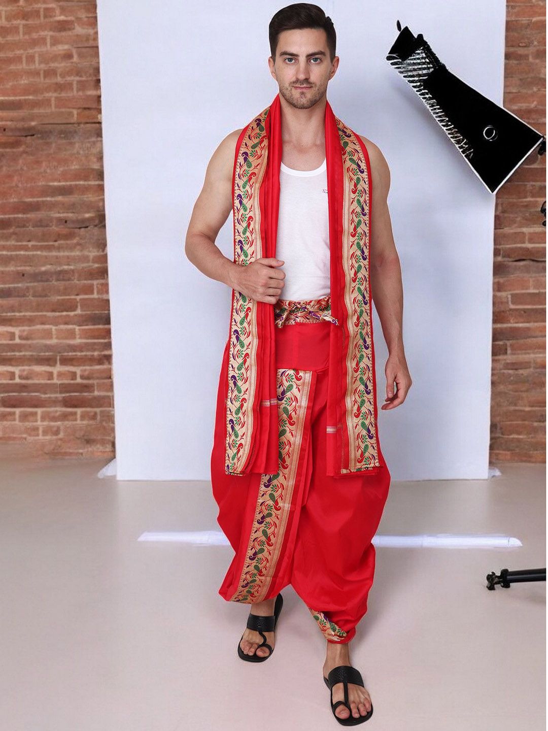 RAMESHWARAM FABRICS Men Printed Dhotis-picture-10