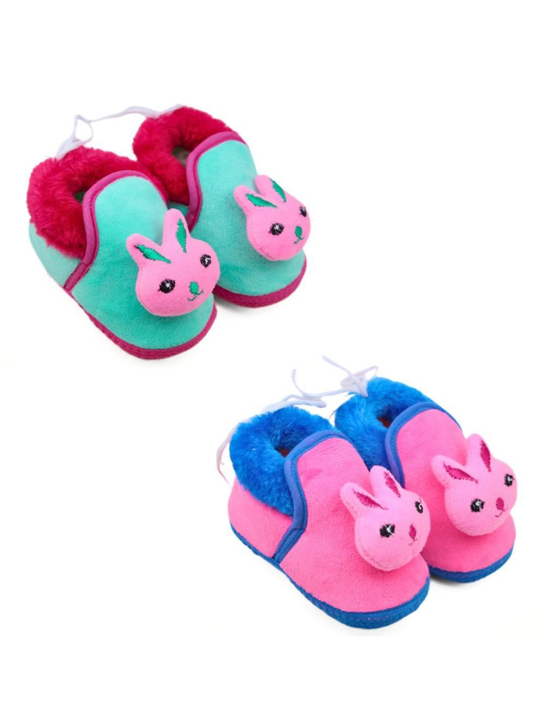 NESKA MODA Kids Set Of 2 Cotton Booties-picture-14