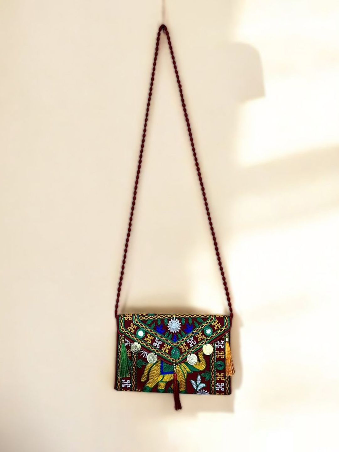 Sutliyan Embroidered Envelope Clutch-image-40