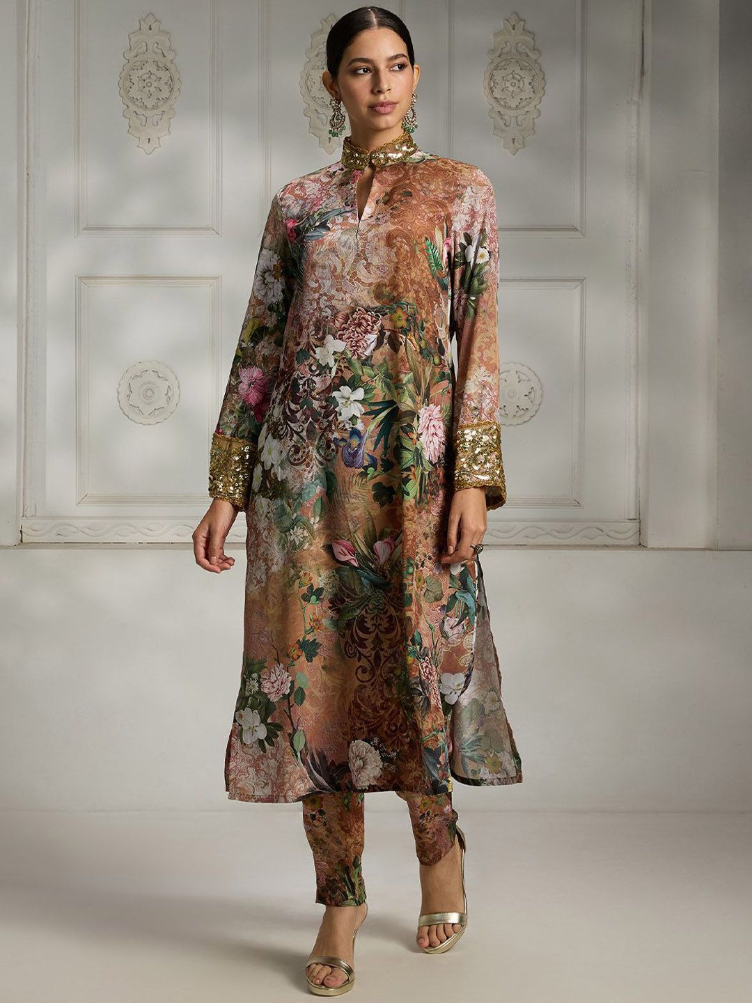 Rivaar By Rocky Star Women Paisley Printed Regular Kurti with Palazzos-image-34