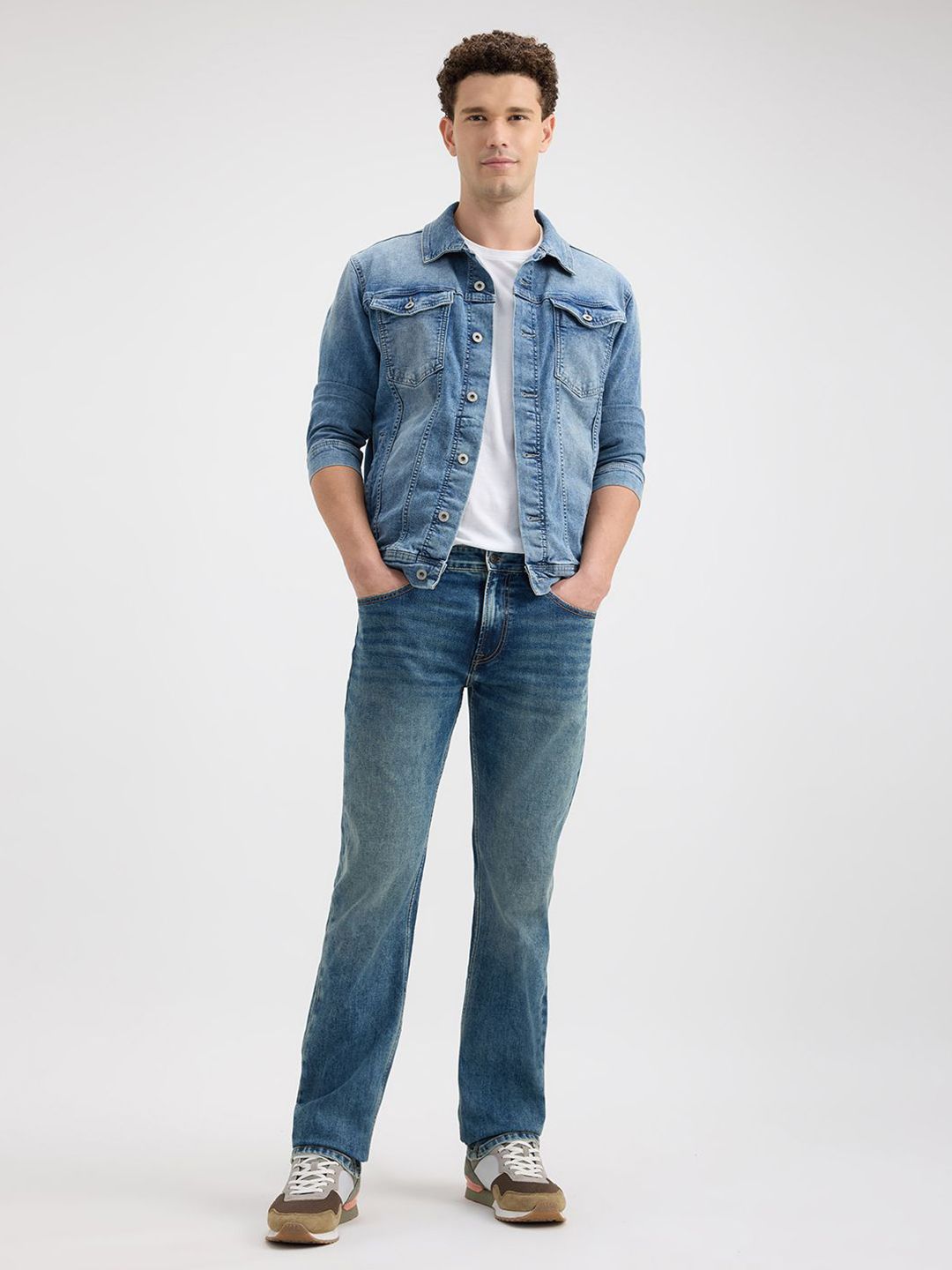 Pepe Jeans Men Straight Fit Light Fade Stretchable Jeans