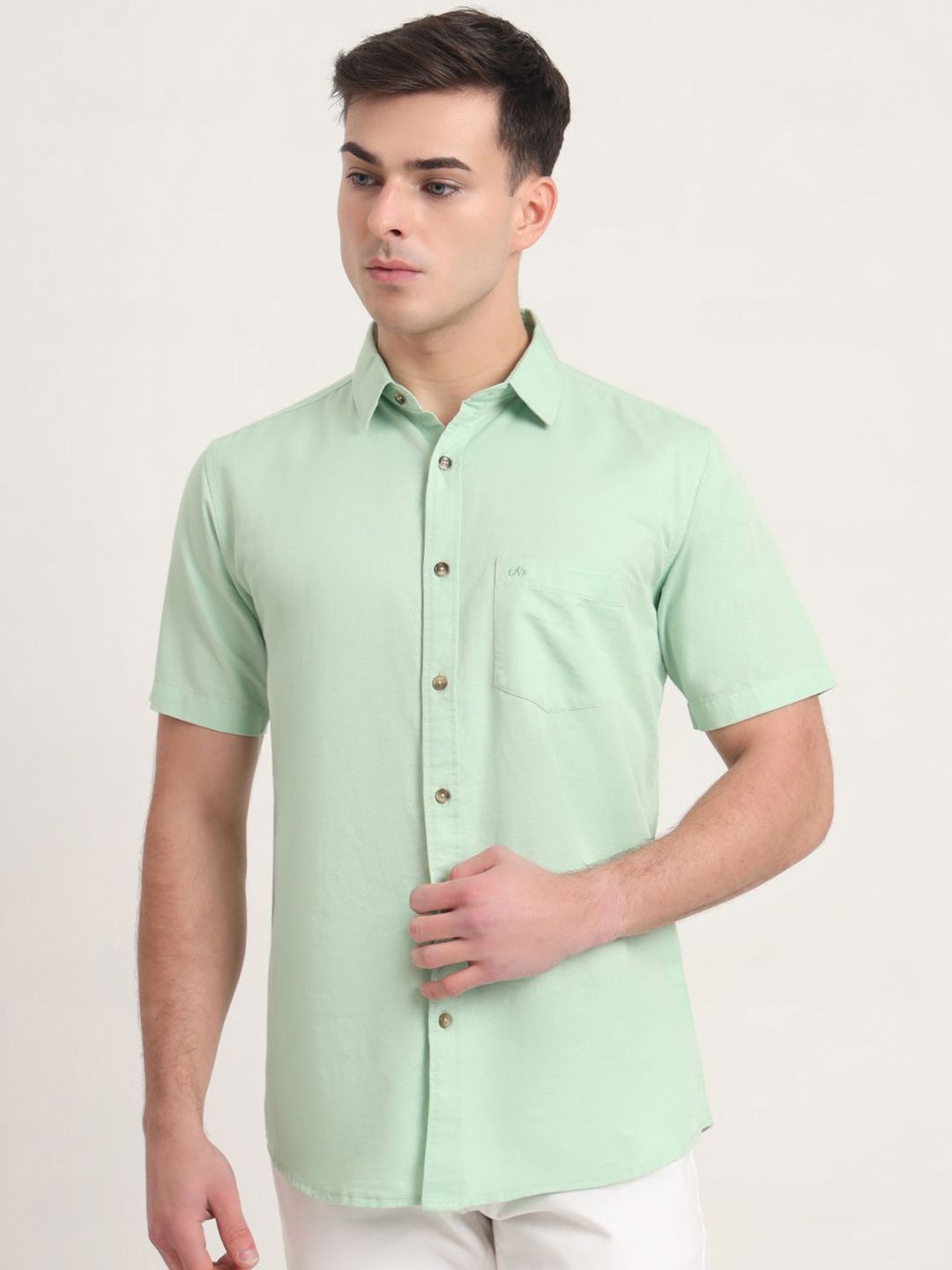 JADE BLUE Men Slim Fit Opaque Casual Shirt-picture-32