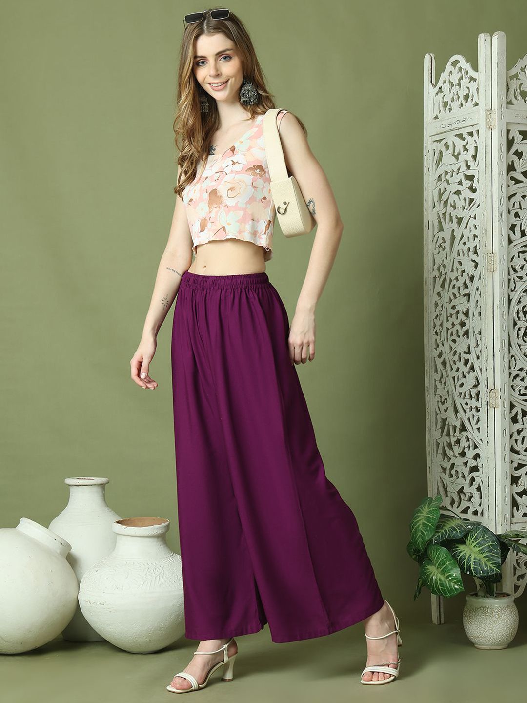 TAG 7 Women Flared Palazzos-picture-20
