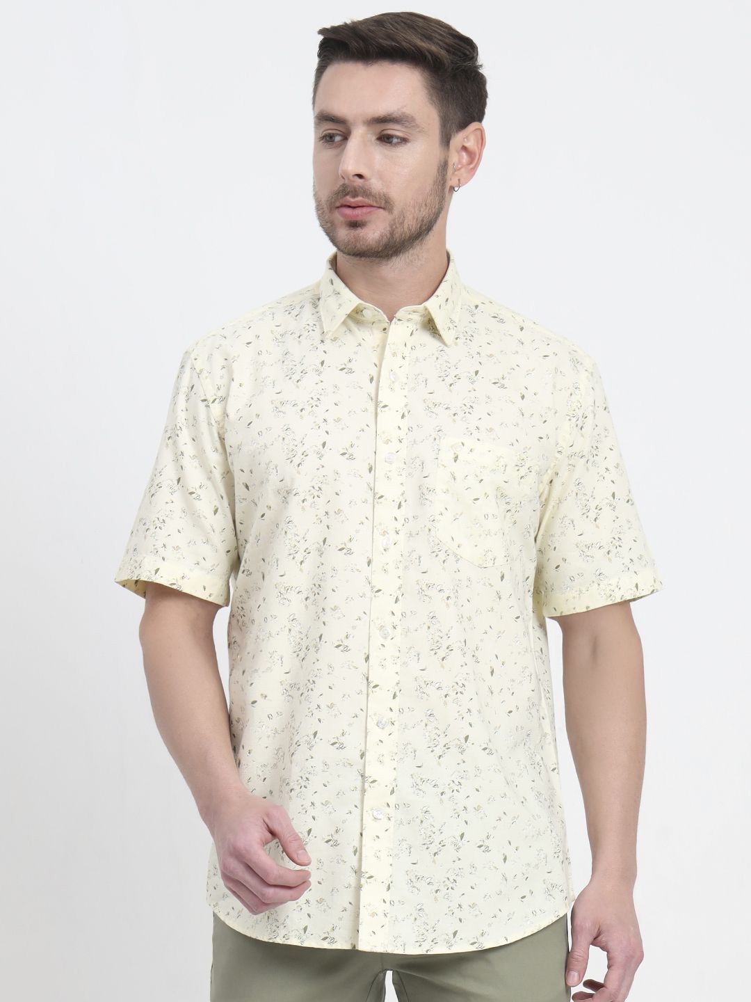 JADE BLUE Men Floral Opaque Printed Casual Shirt-picture-29