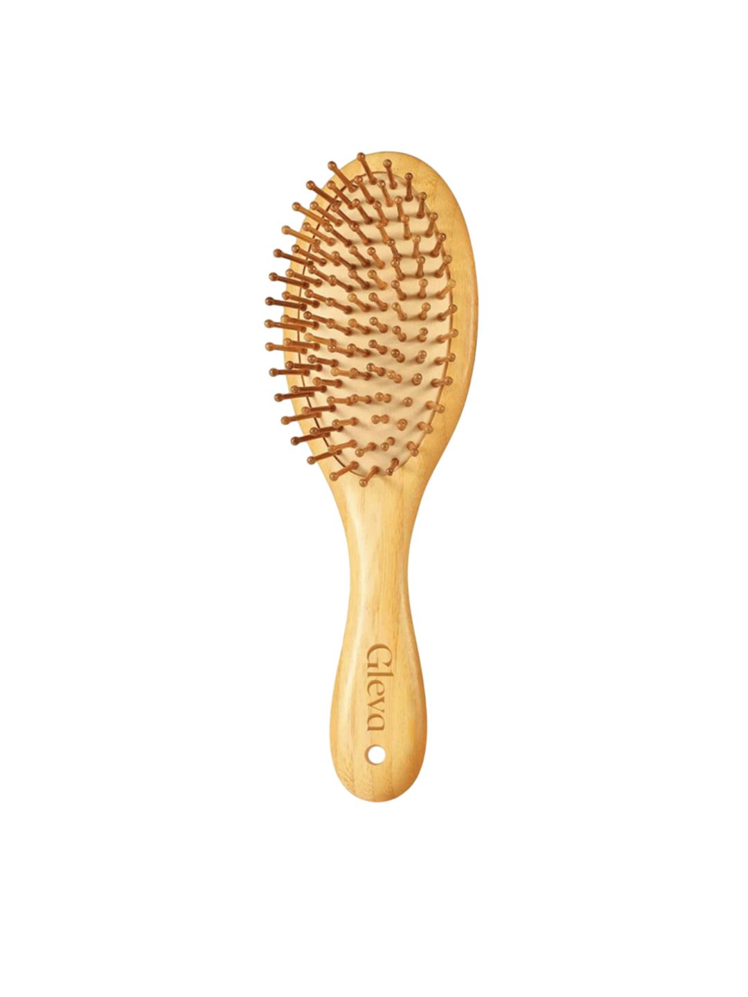 Gleva Bamboo Detangler Wooden Hair Brush With Natural Bristles-image-48