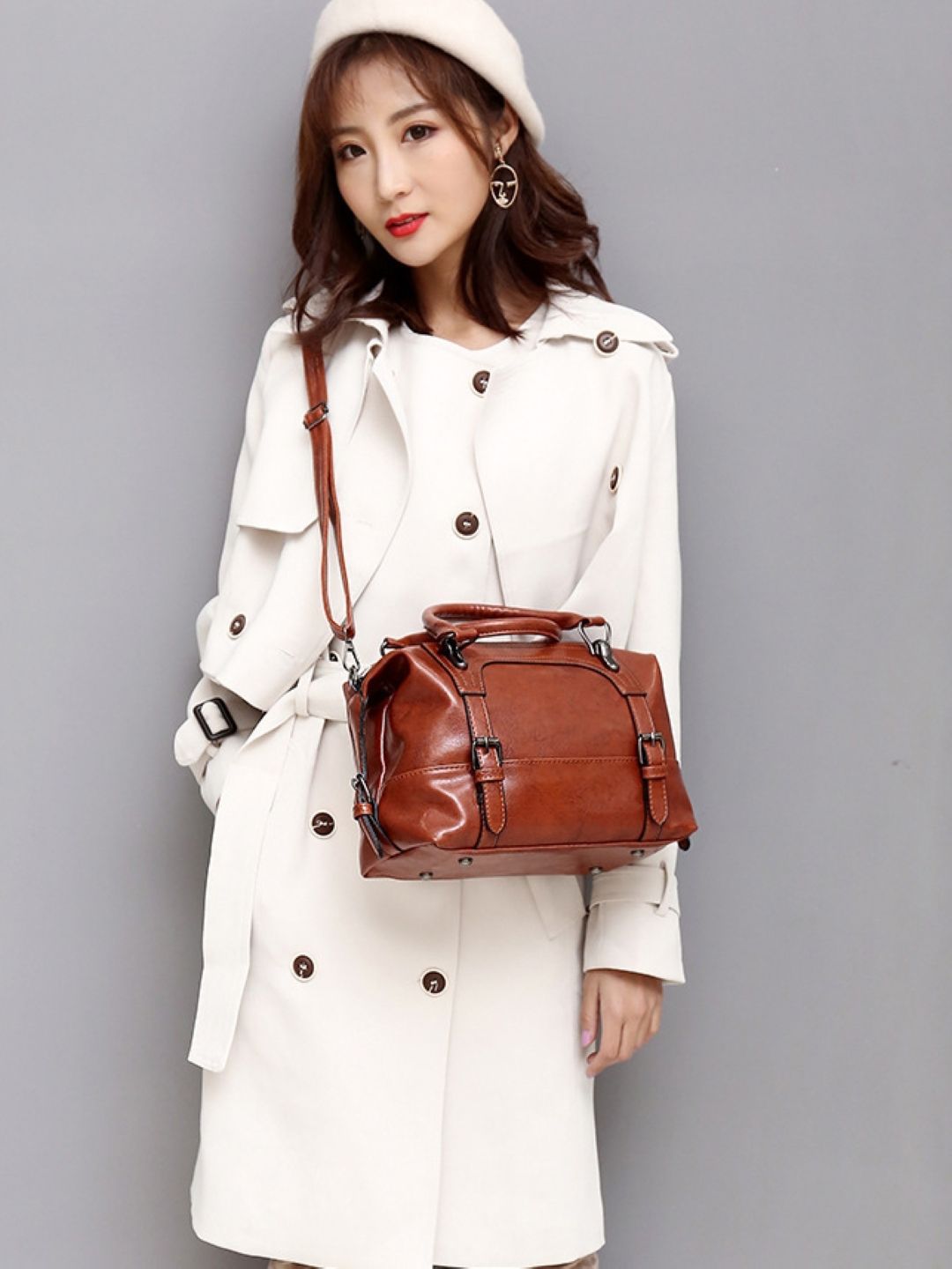 corsica DressBerry PU Structured Shoulder Bag-picture-33