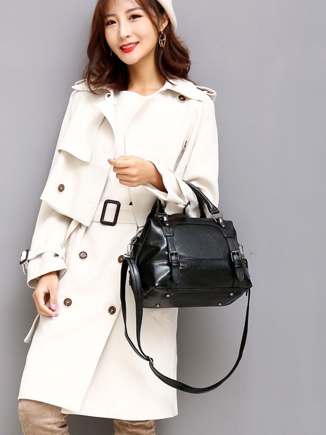 corsica DressBerry PU Structured Shoulder Bag-picture-23