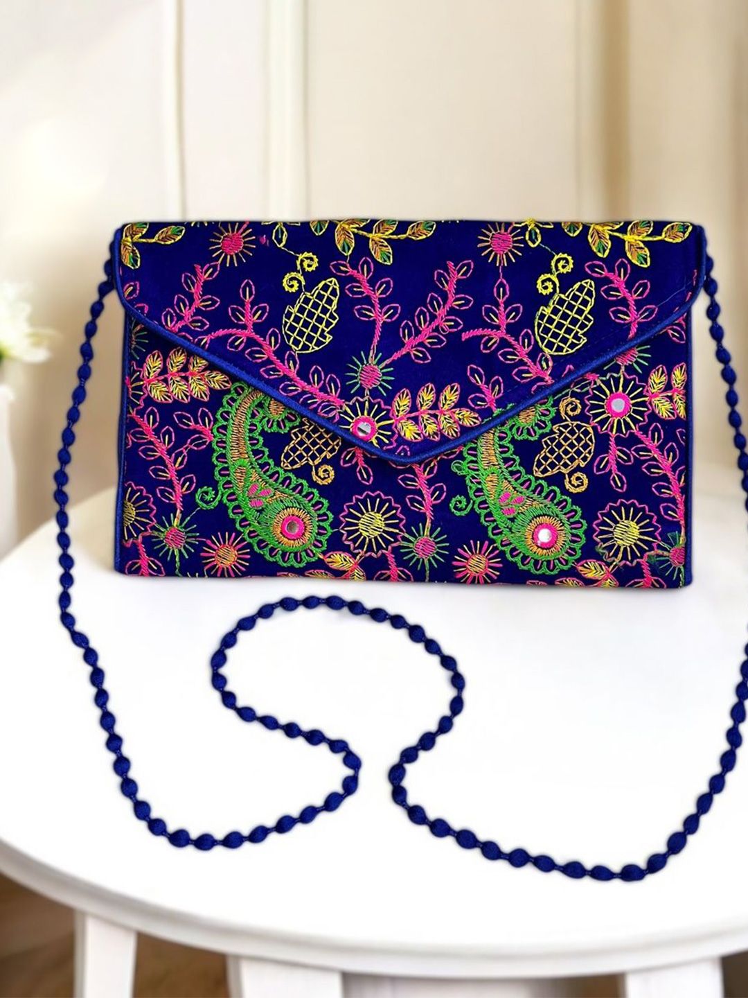 Sutliyan Embroidered Envelope Clutch-image-35