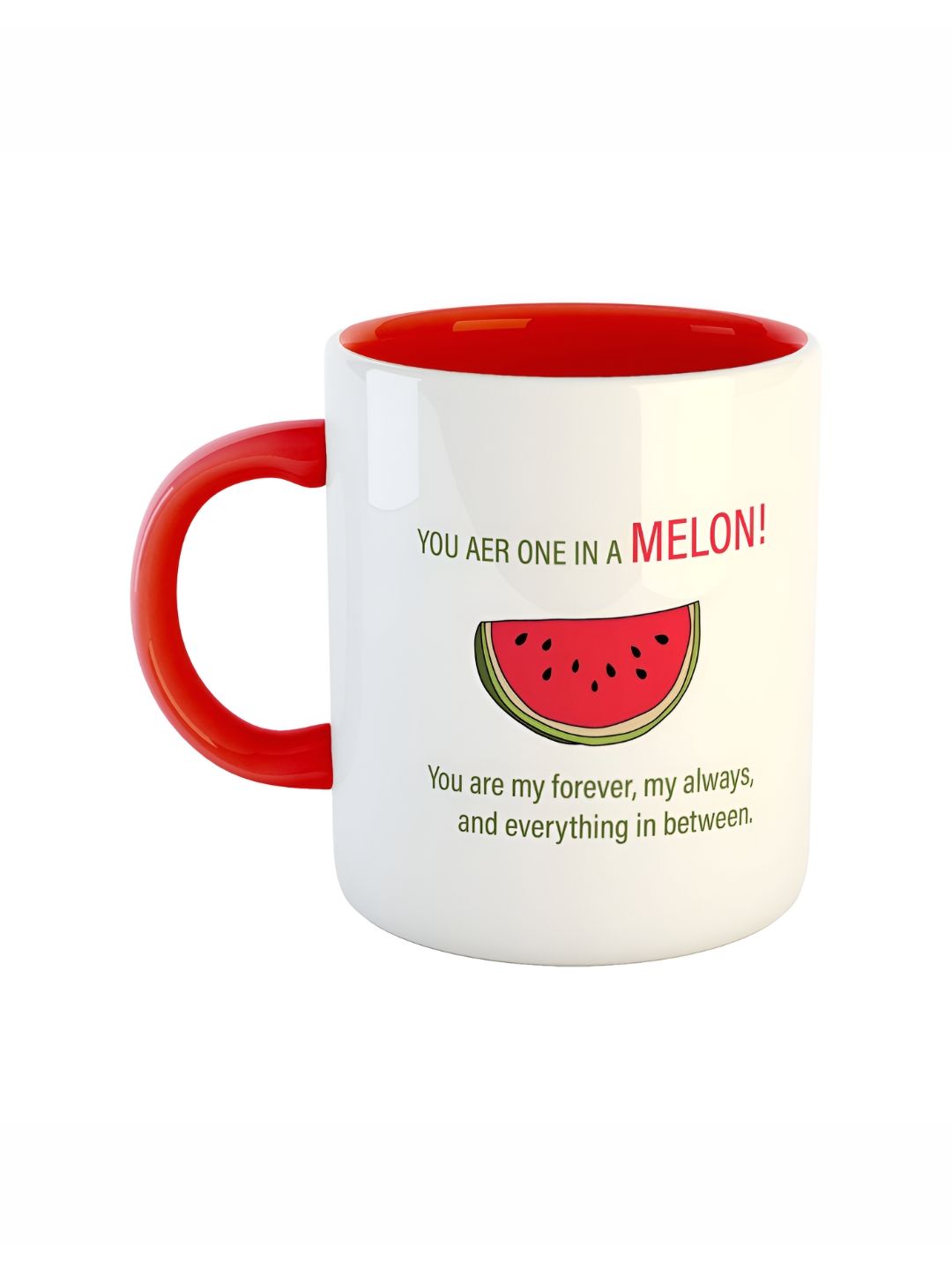 ARTBUG White & Red Printed Ceramic Glossy Finish Dishwasher & Microwave Safe Mugs 350 ml-picture-32