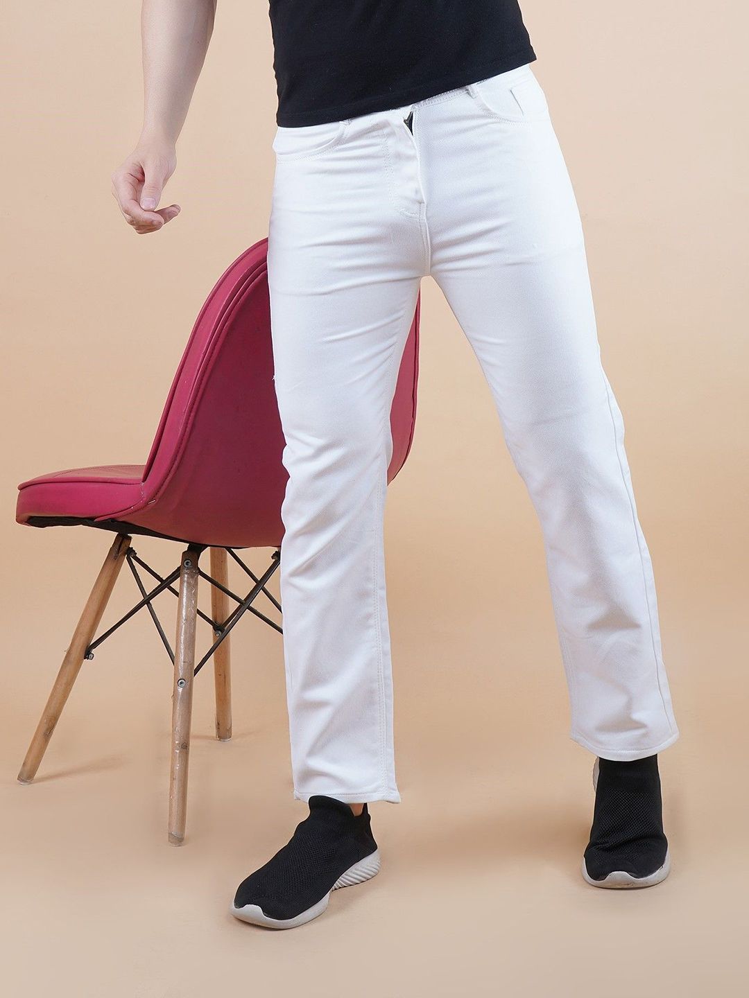 Metronaut Men Classic Slim Fit Mid-Rise Clean Look Non Stretchable Jeans-picture-18