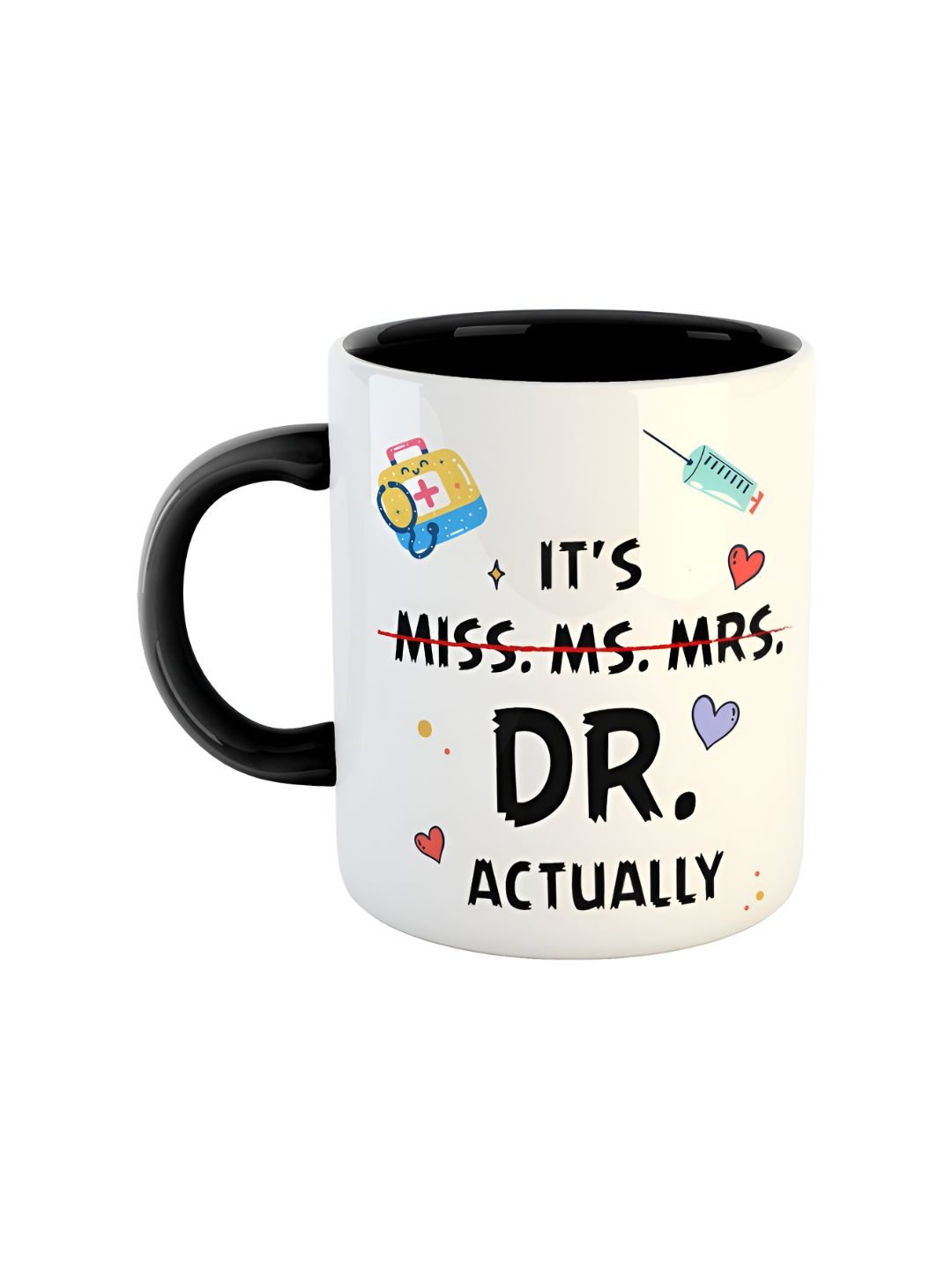 ARTBUG White & Black Printed Ceramic Glossy Dishwasher & Microwave Safe Mugs 350 ml-picture-37