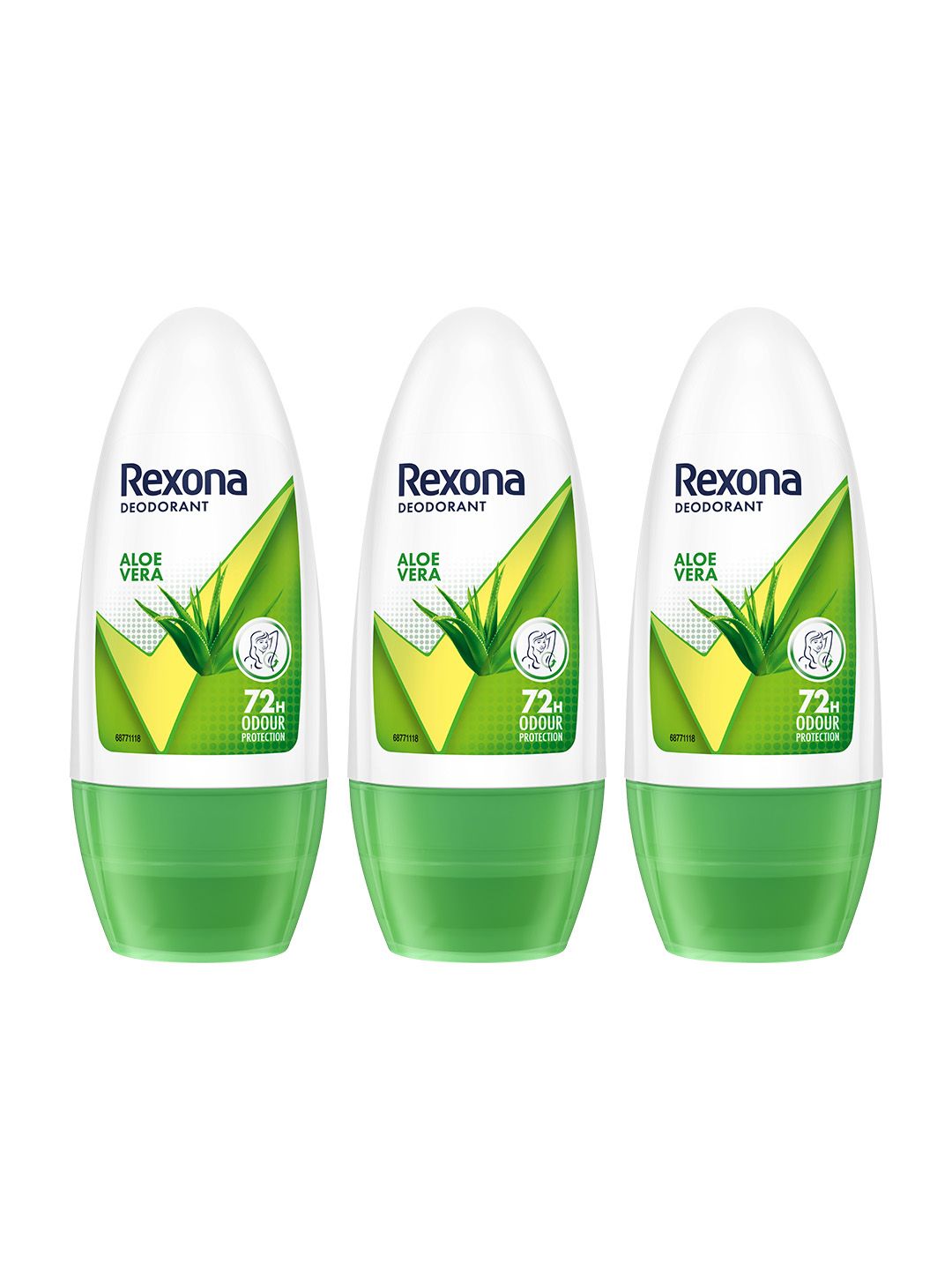 REXONA Pack of 3 Aloe Vera Underarm Roll On Deodorant For Women - 50ml Each-image-10