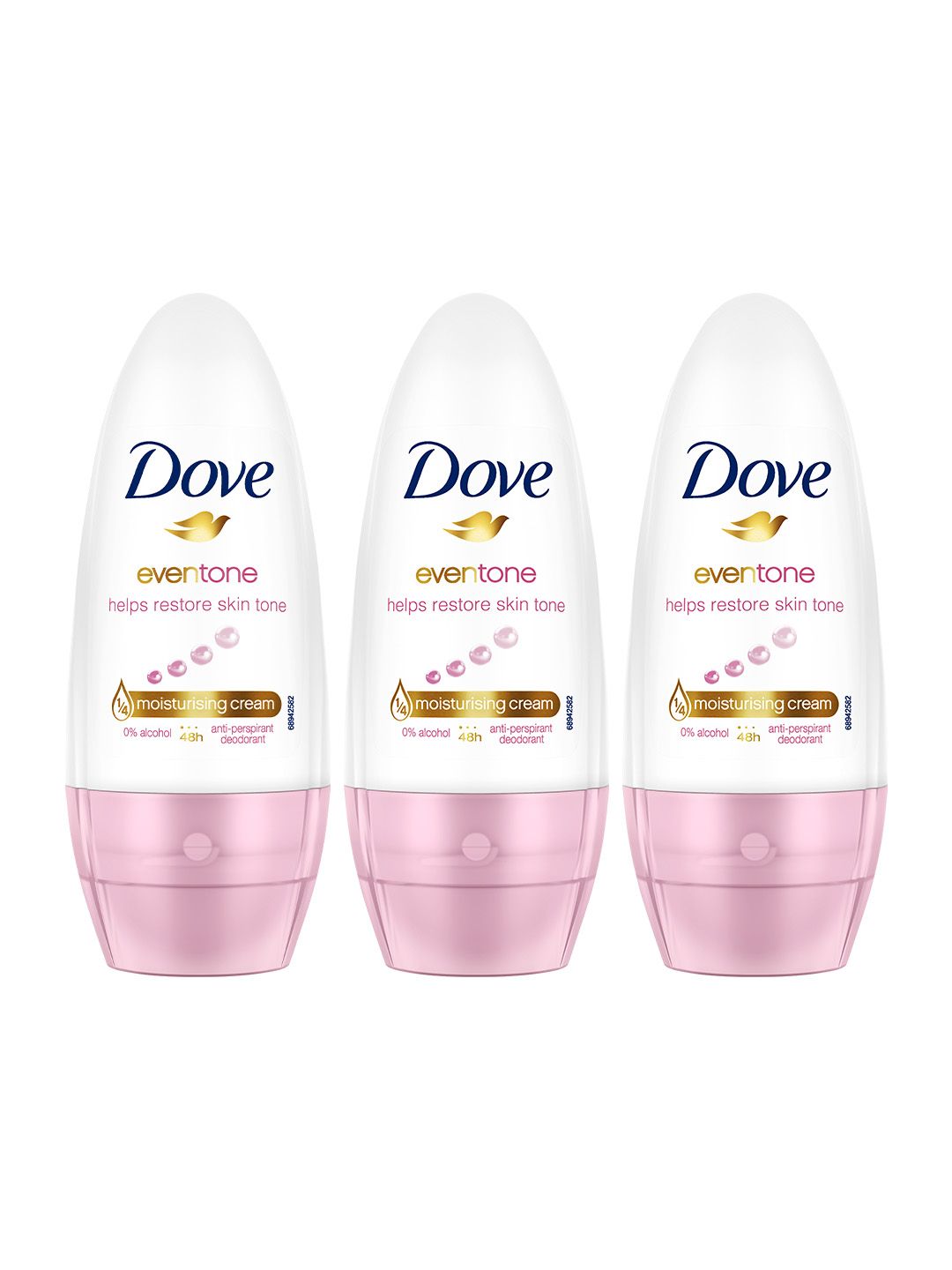 Dove Women Set of 3 Eventone Antiperspirant Deodorant Underarm Roll On - 50 ml each-picture-31