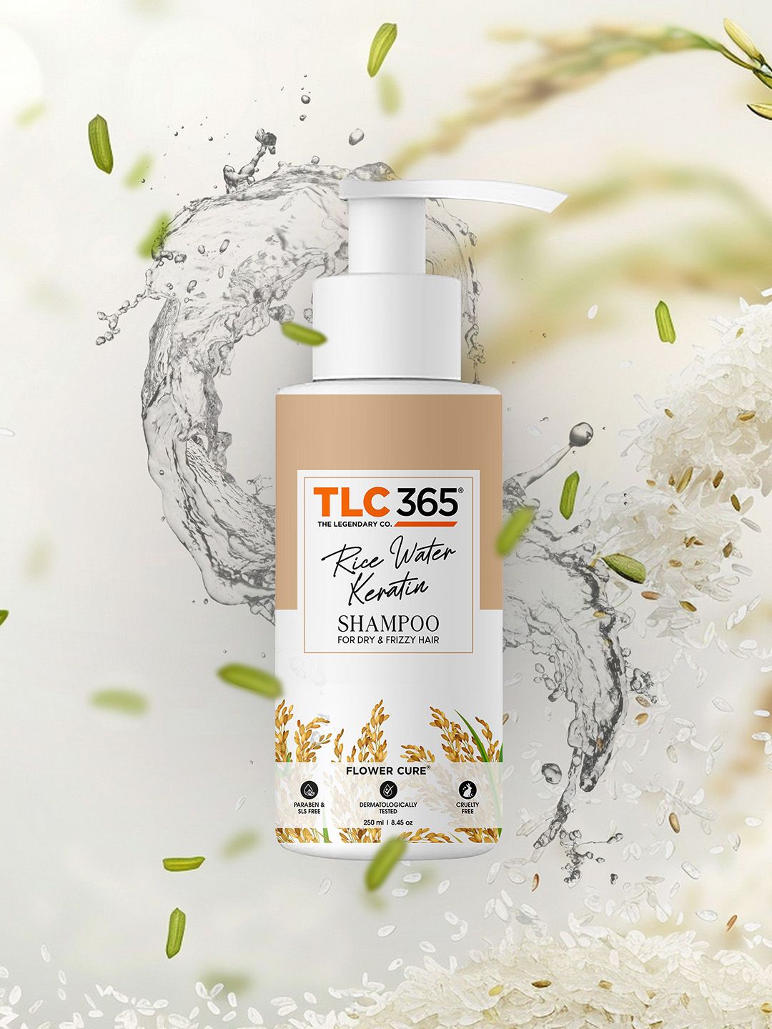 TLC 365 Rice Water Keratin Shampoo For Dry Fizzy Hair - 250 ml-picture-32