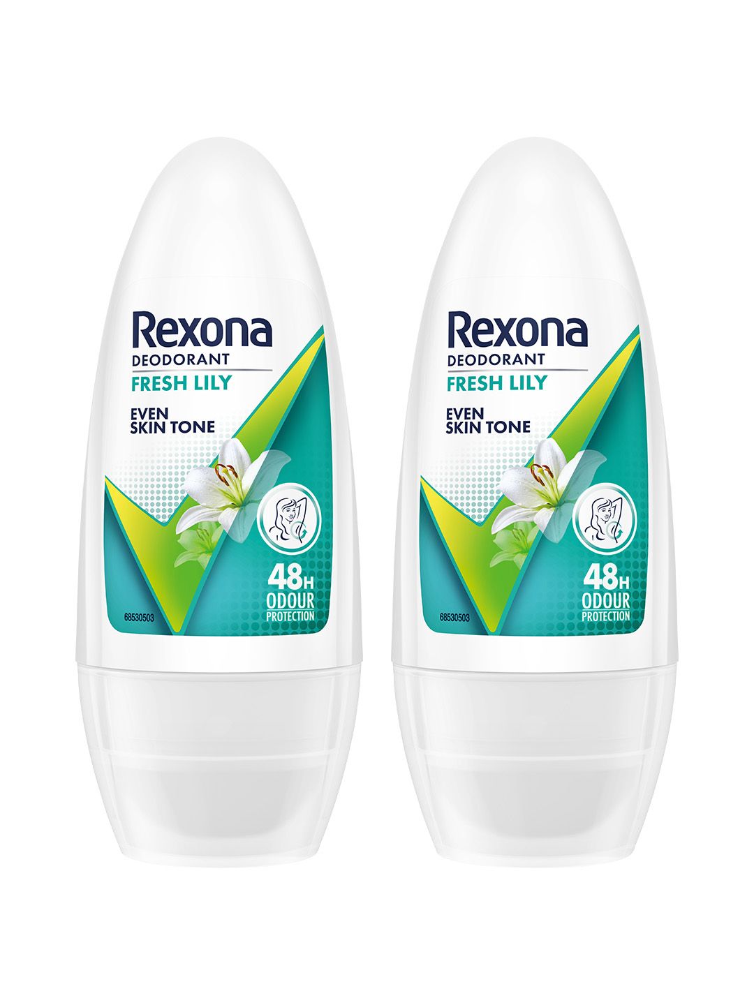 Rexona Pack of 2 Fresh Lily Underarm Roll On For Women - 50ml Each-image-11