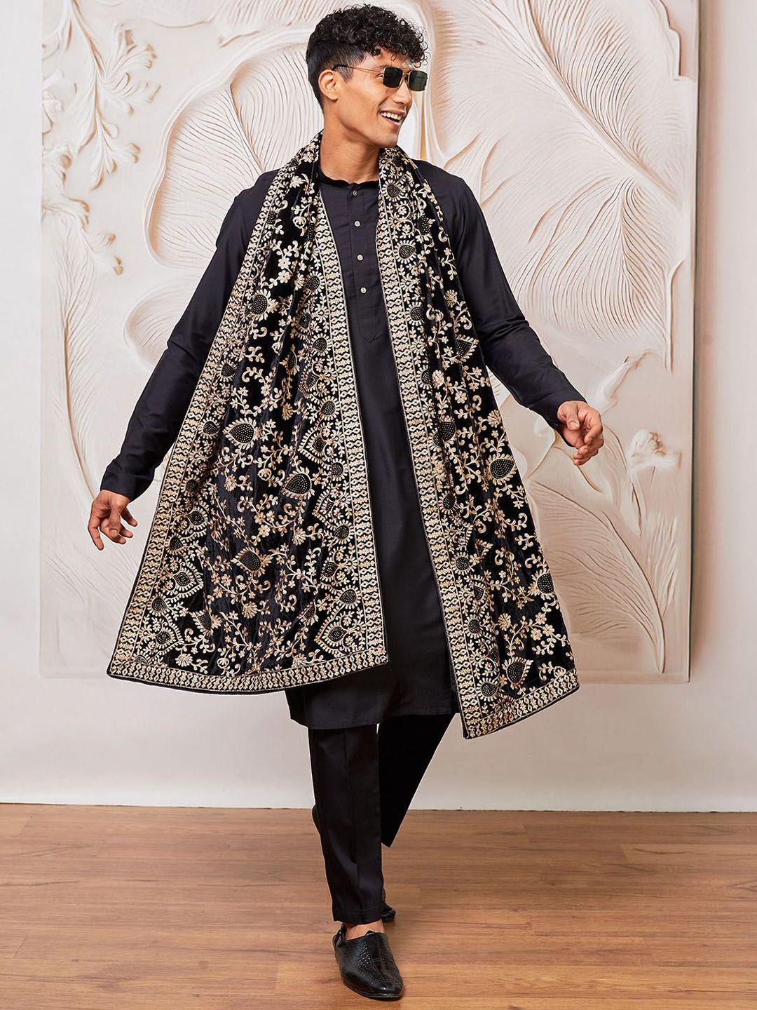 VASTRAMAY Men Regular Kurta with Pyjamas & With Dupatta-picture-33