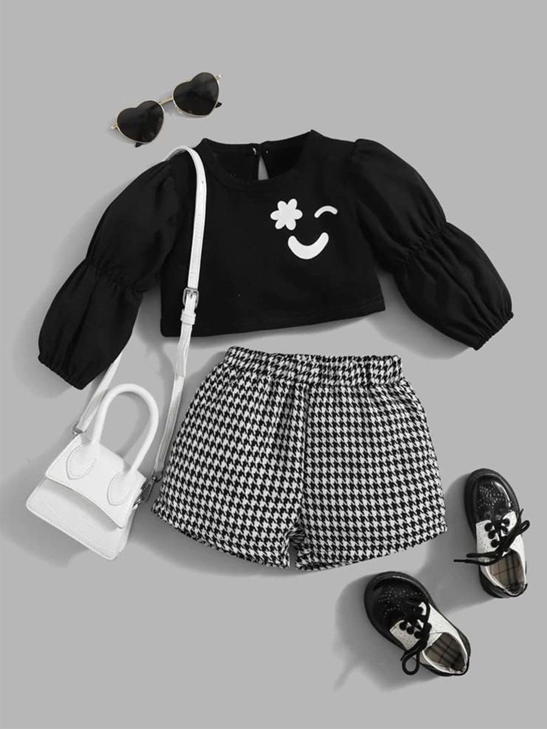 Ninas Girls Solid Top with Shorts-picture-35
