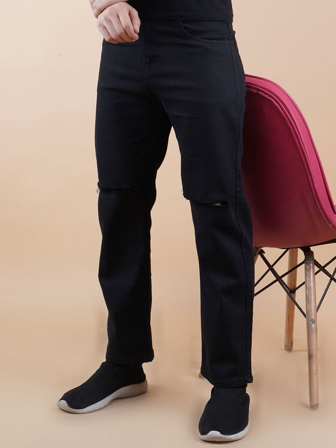 Metronaut Men Classic Slash Knee Jeans-picture-31