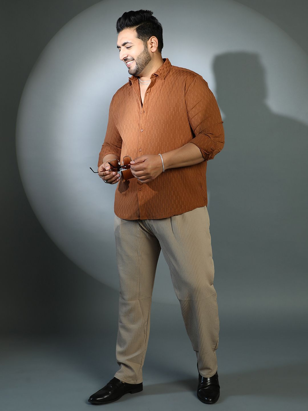 Instafab Plus Men Comfort Opaque Casual Shirt-picture-17