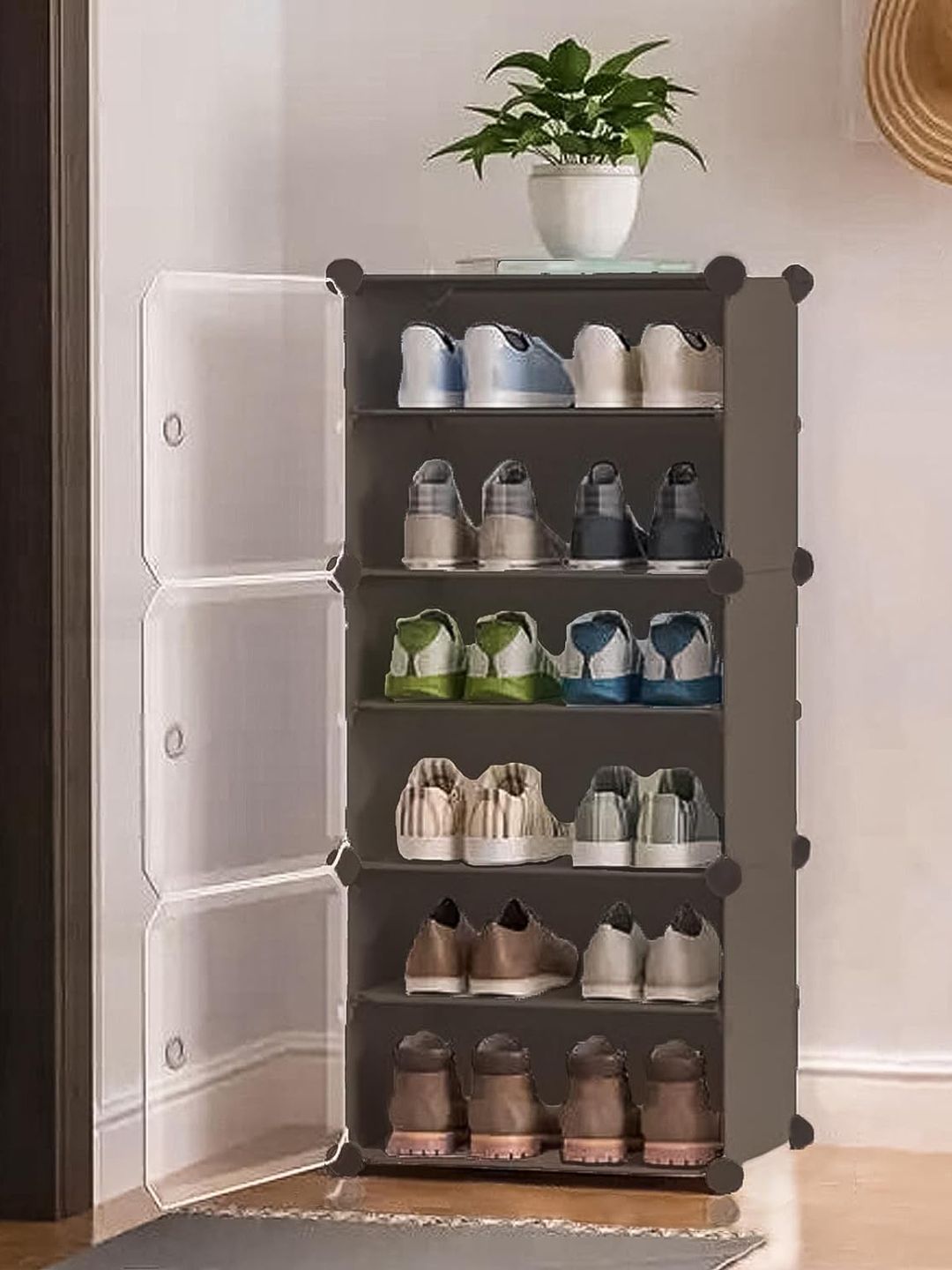 Sasimo Grey 6 Layer Super Strong Shoes Organisers-picture-56