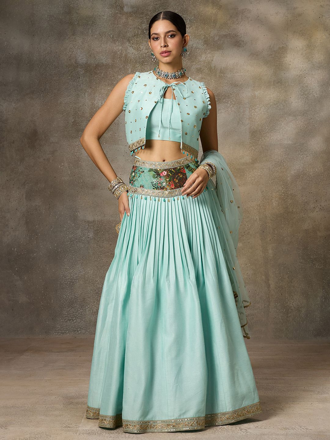 Rivaar By Rocky Star Ready to Wear Lehenga & Blouse-image-17