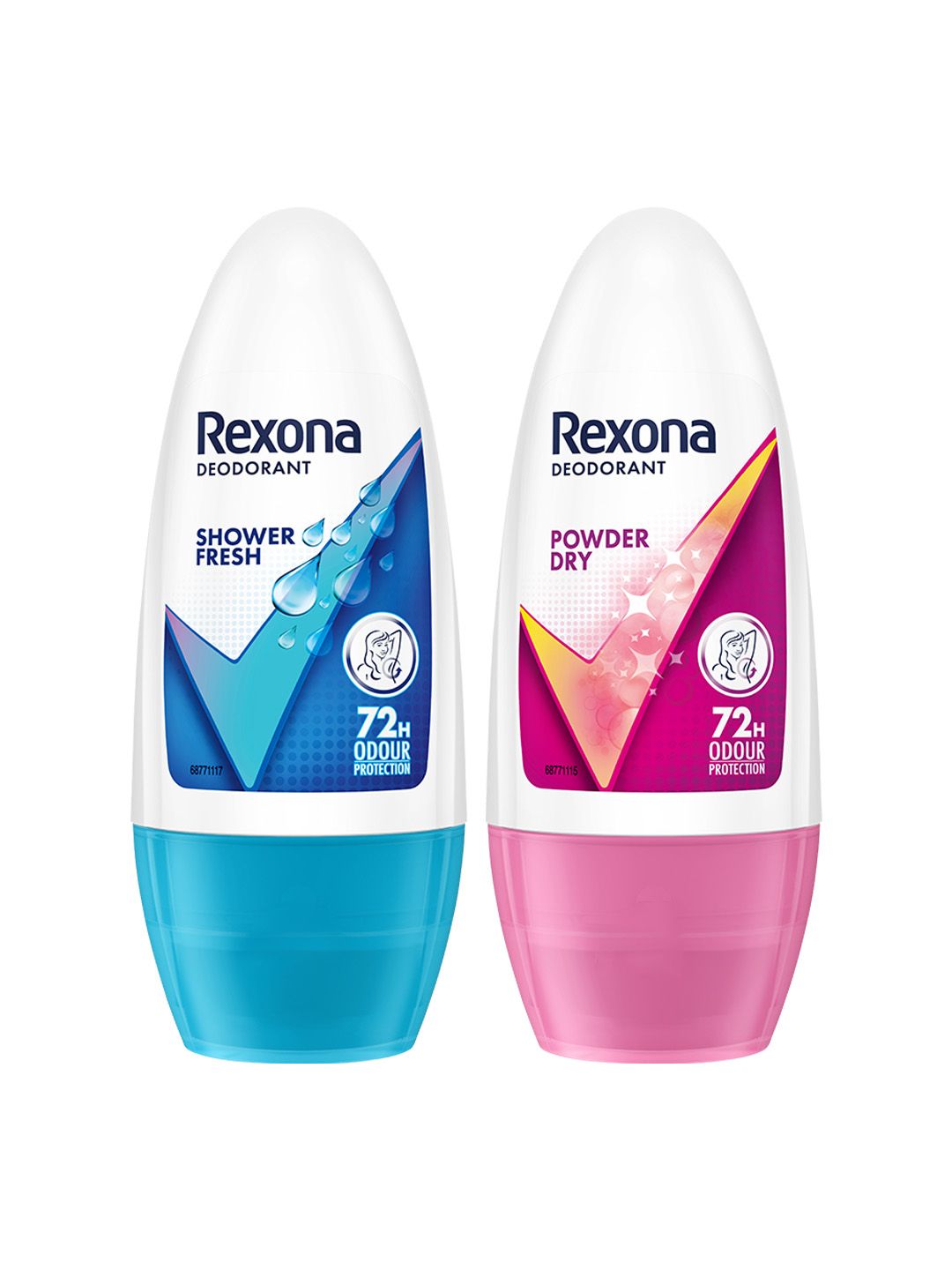 REXONA Set Of 2 Shower Fresh Underarm Roll On & Powder Dry Underarm Roll On For Women-picture-27