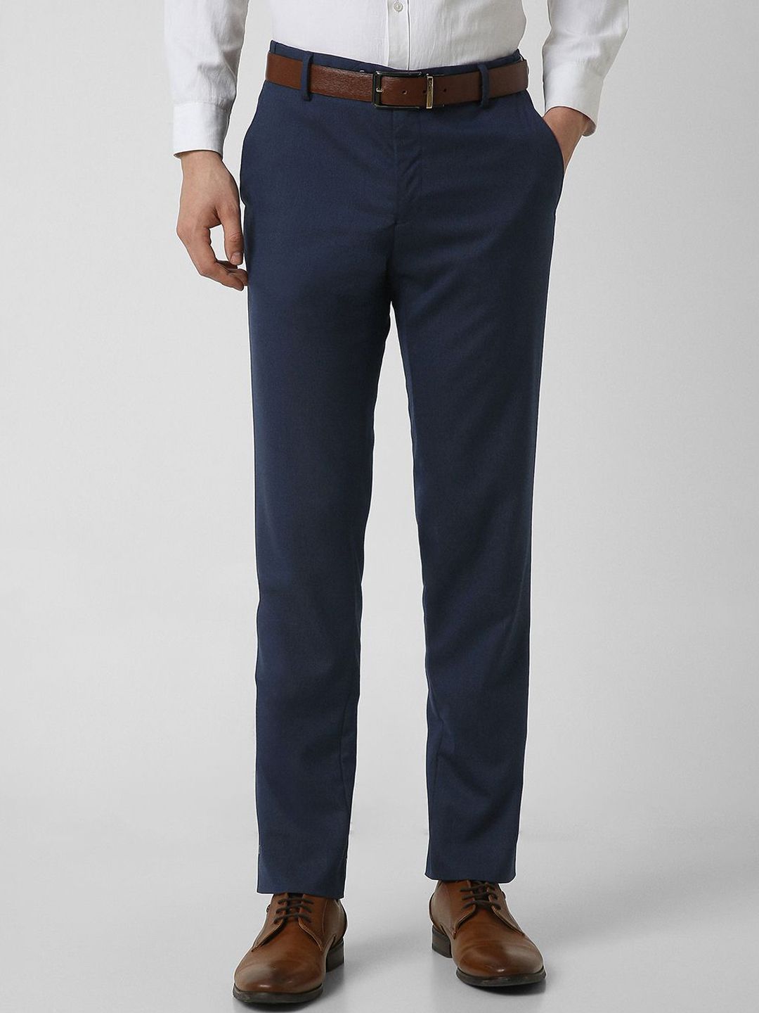 Peter England Men Slim Fit Formal Trousers-picture-52