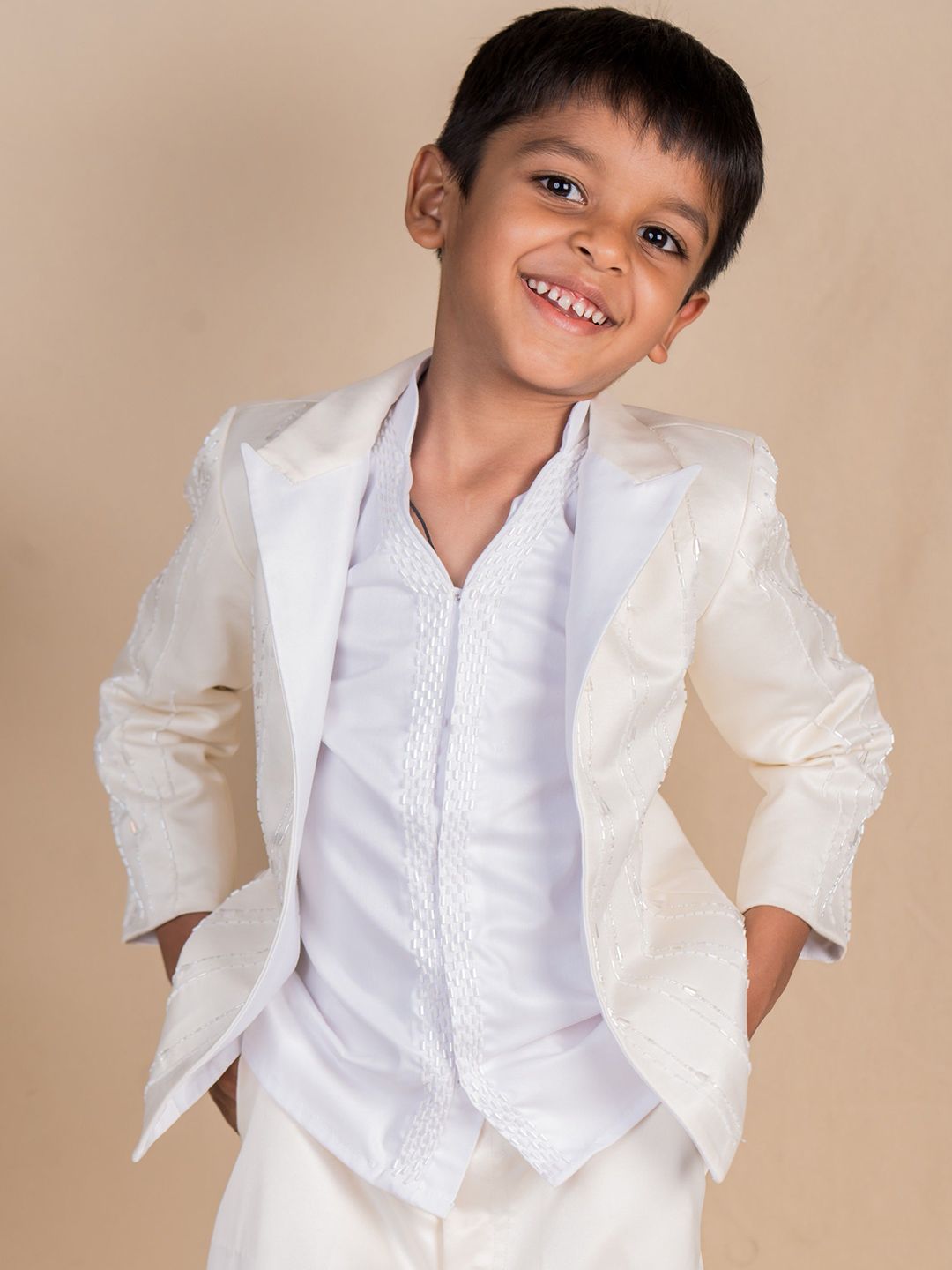 TOPLOVE Boys Embroidered Three-Piece Party Suits-image-29