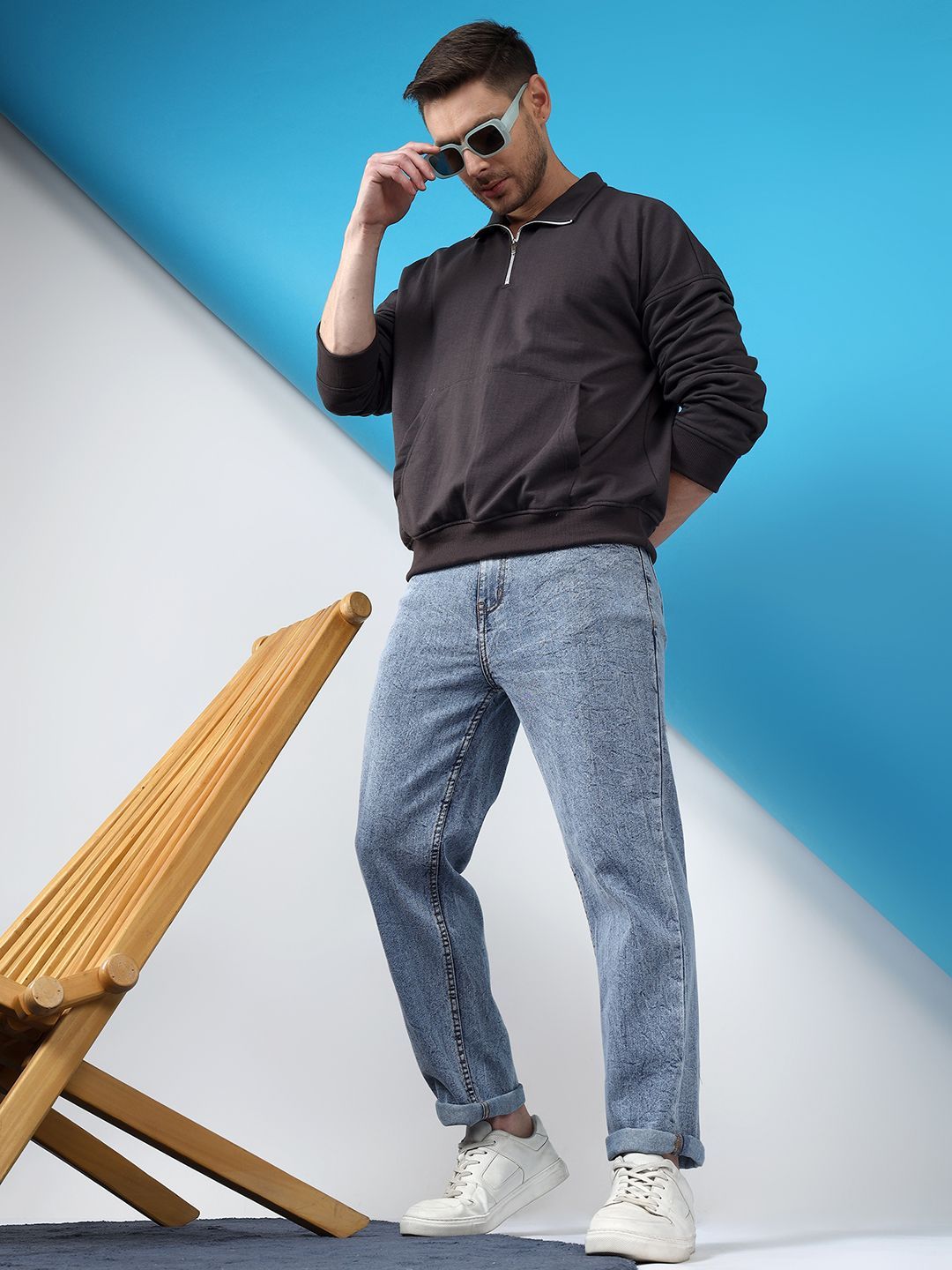 Kotty Men Slim Fit Low-Rise Stretchable Jeans-image-6