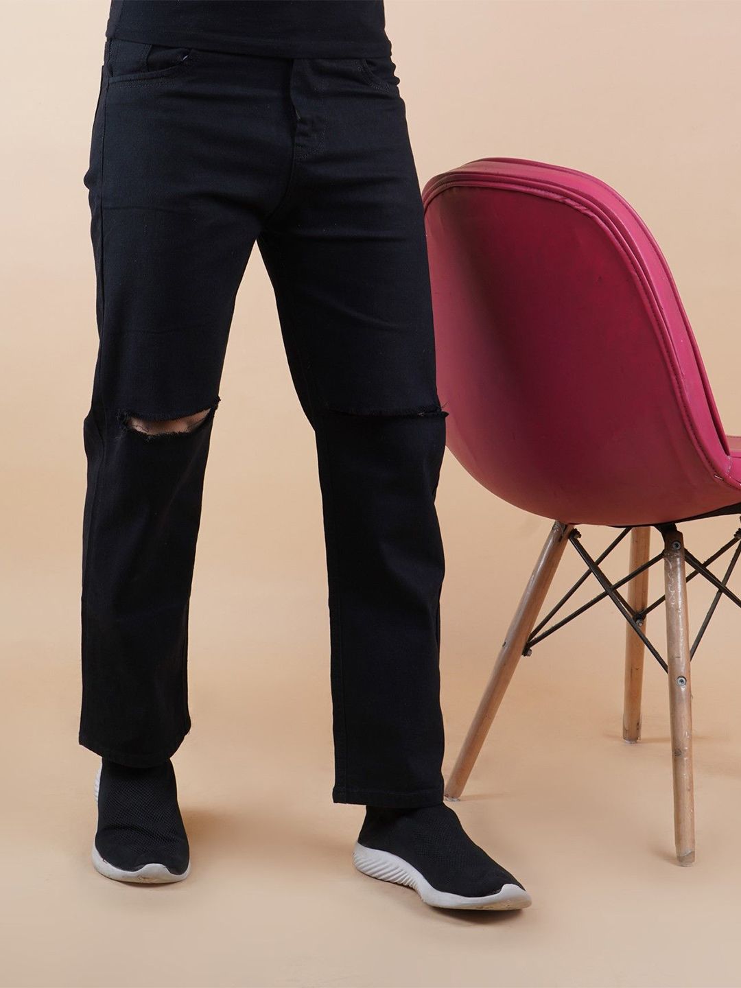 Metronaut Men Classic Slash Knee Jeans-picture-21