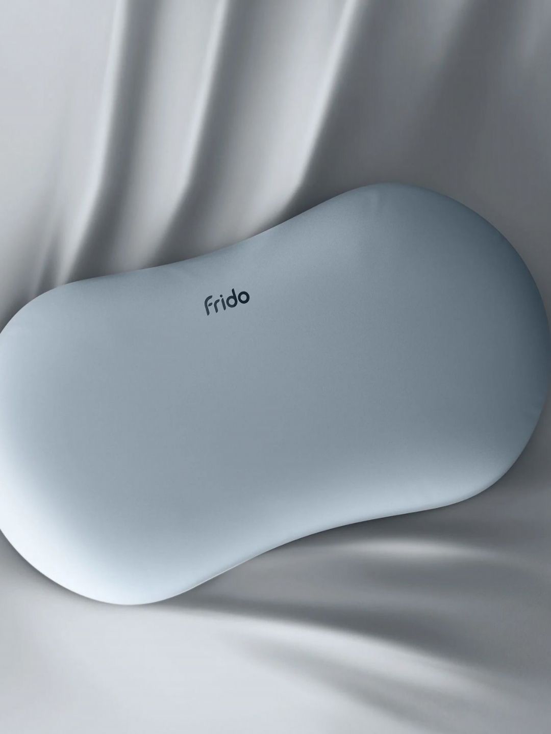 FRIDO Grey Memory Foam Filled Faux Velvet Breathable Sleep Pillow-image-36
