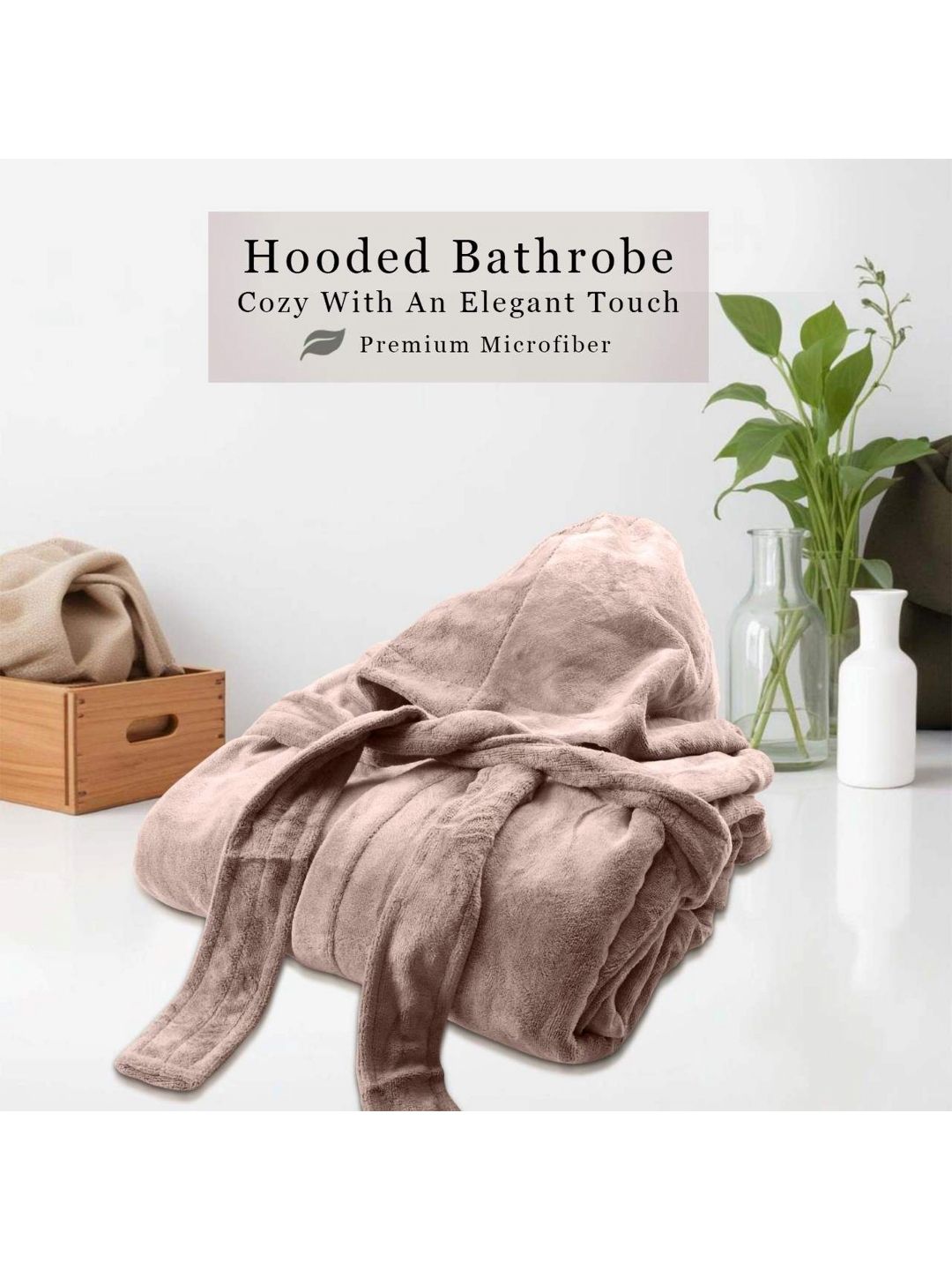 HOUSSE Shadow Grey 450 GSM Shawl Collar Bath Robe With Belt-picture-38