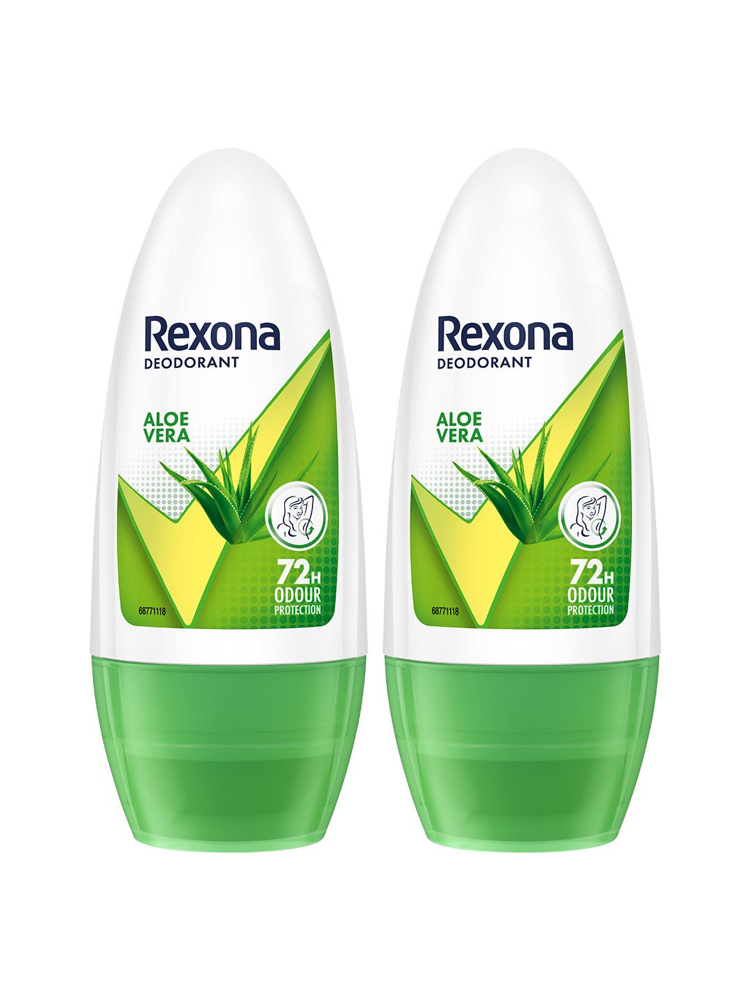 REXONA Pack of 2 Aloe Vera Underarm Roll On Deodorant For Women - 50ml Each-image-9