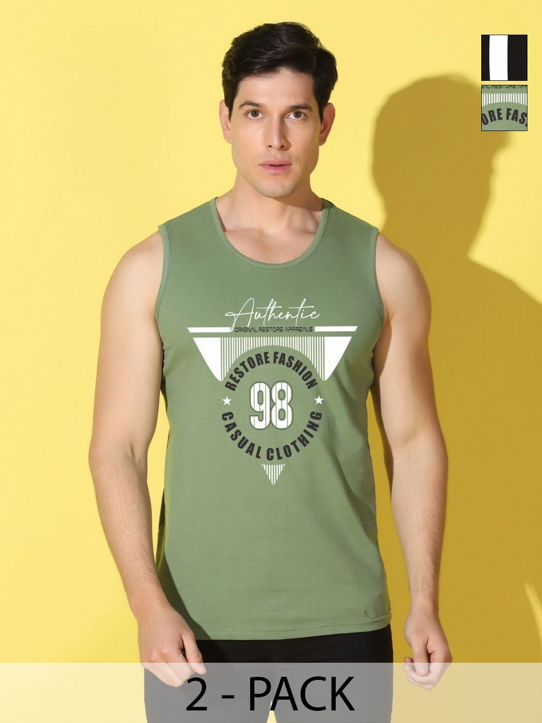 WOOSTRO Men Typography 2 Printed Pockets Slim Fit T-shirt-picture-16