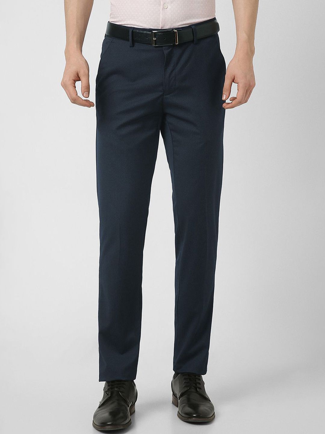 Peter England Elite Men Printed Slim Fit Trousers-picture-15