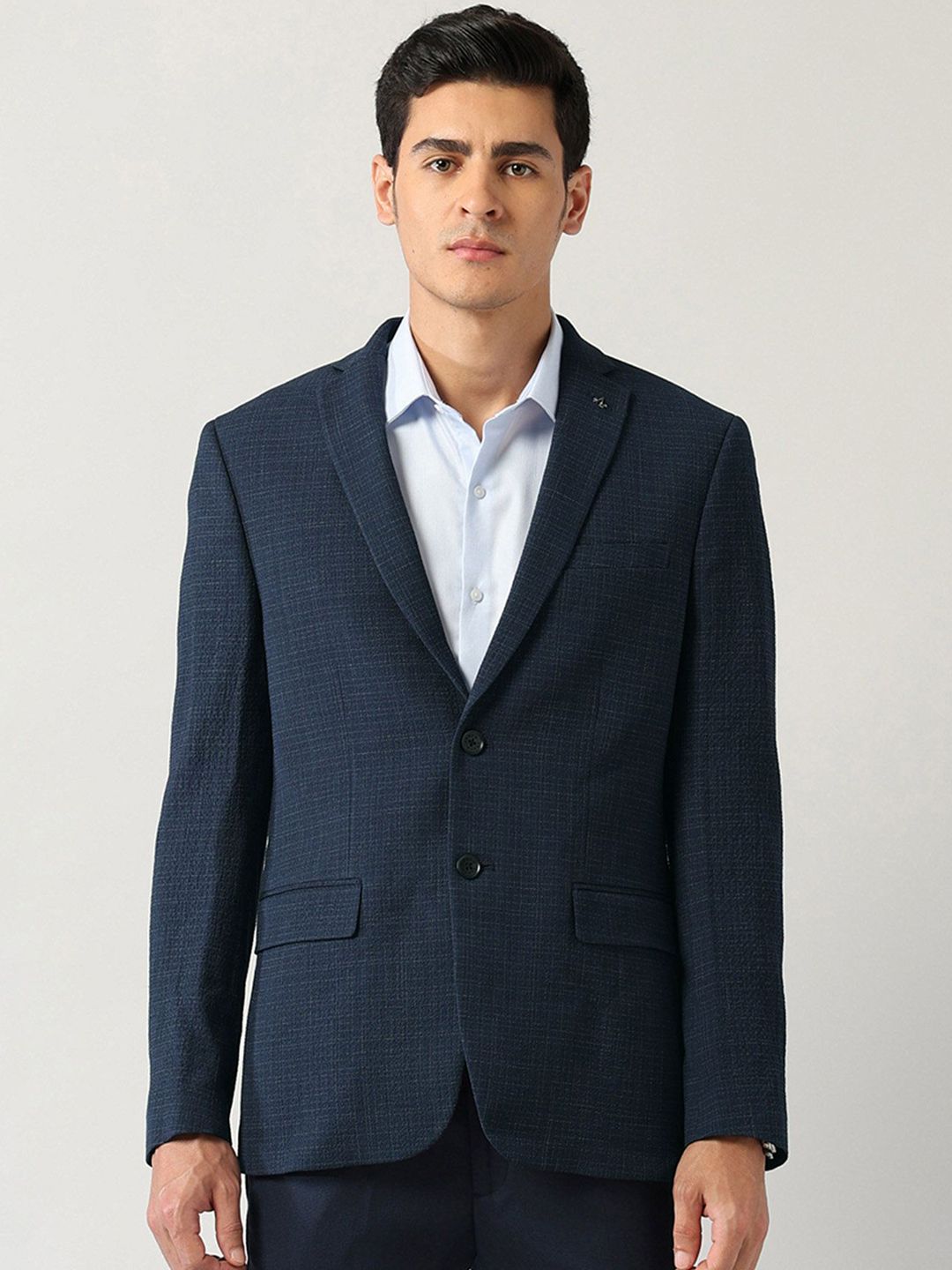 Arrow Checked Slim-Fit Single Breasted Blazer-picture-12