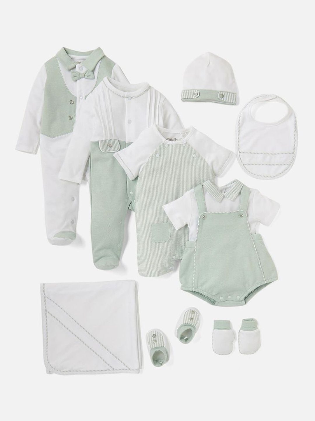 Giggles by Babyshop Boys Colourblock Closed Feet Sleepsuit