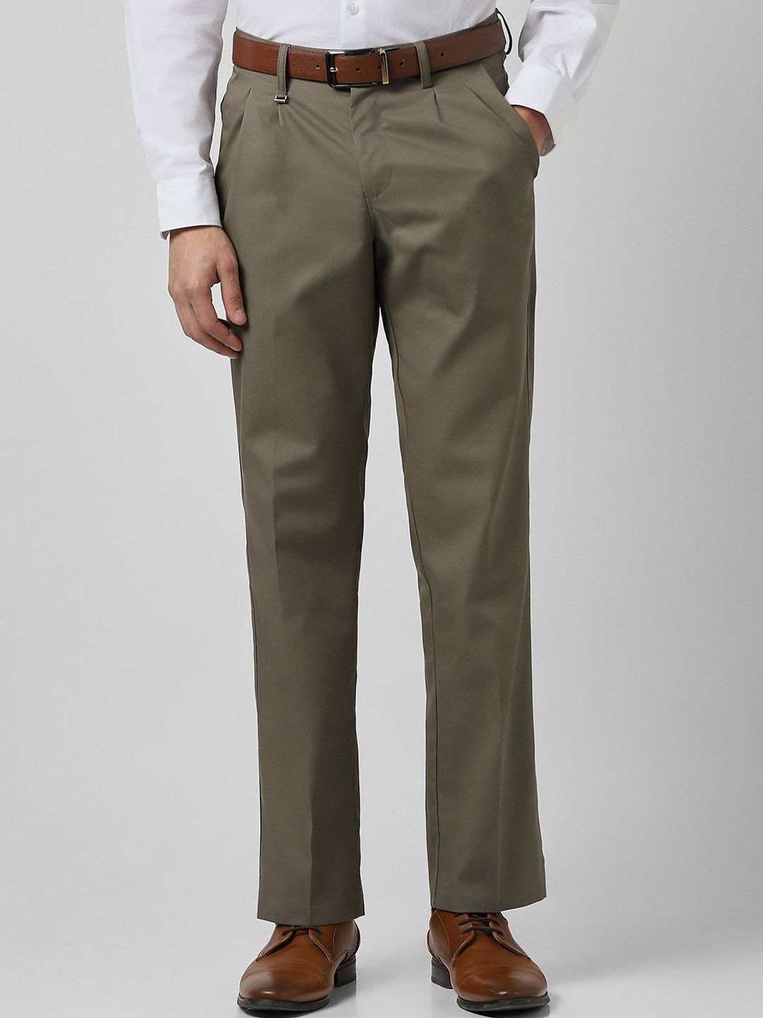 Van Heusen Slim Fit Pleated Formal Trousers