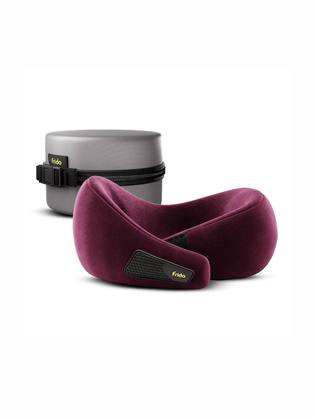 FRIDO Purple Memory Foam Filled Faux Velvet Breathable Therapedic Pillow-picture-43