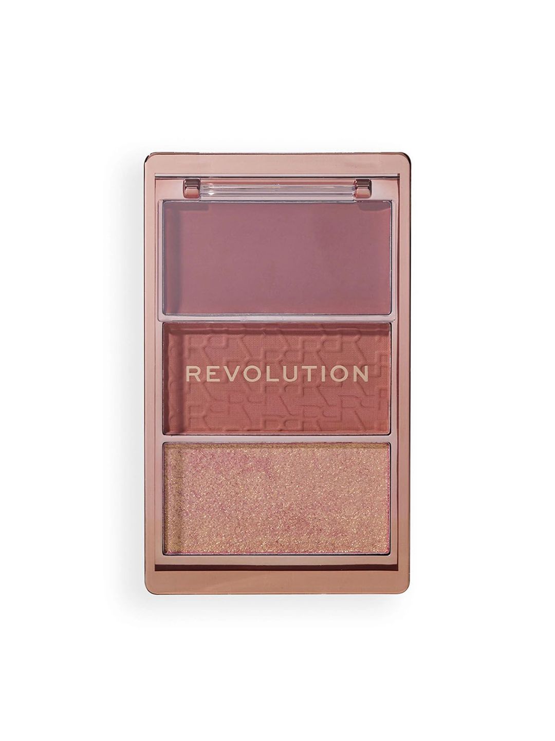 Makeup Revolution London Blush Icon Palette With Hyaluronic Acid - 9.8g Aura Points Rose-image-46