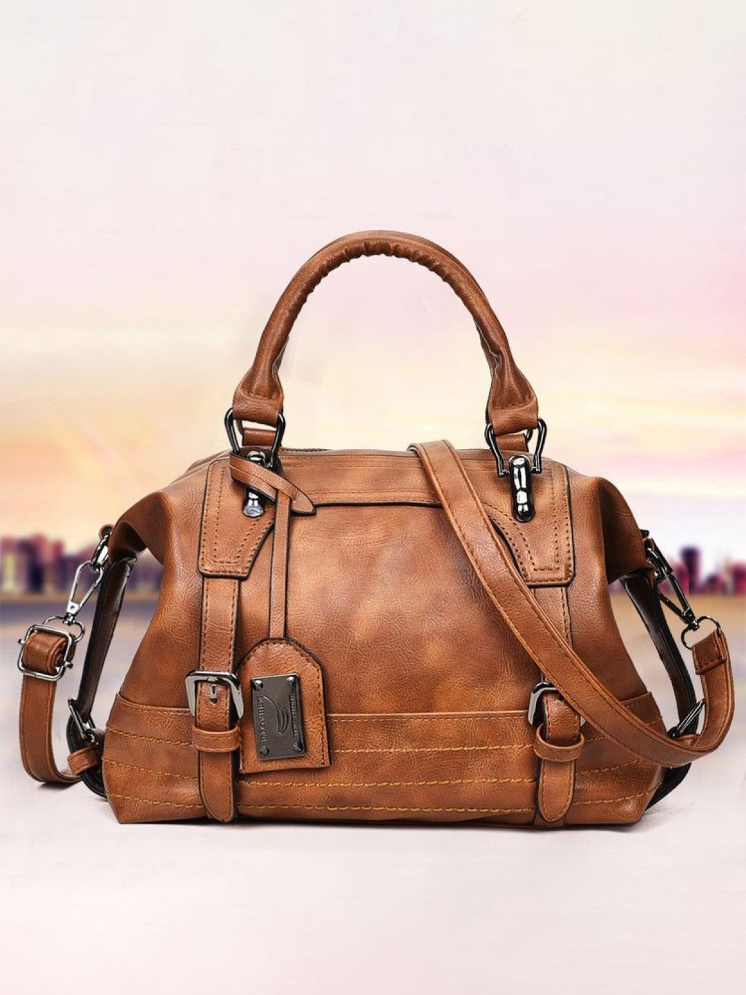 corsica DressBerry PU Structured Shoulder Bag-picture-36