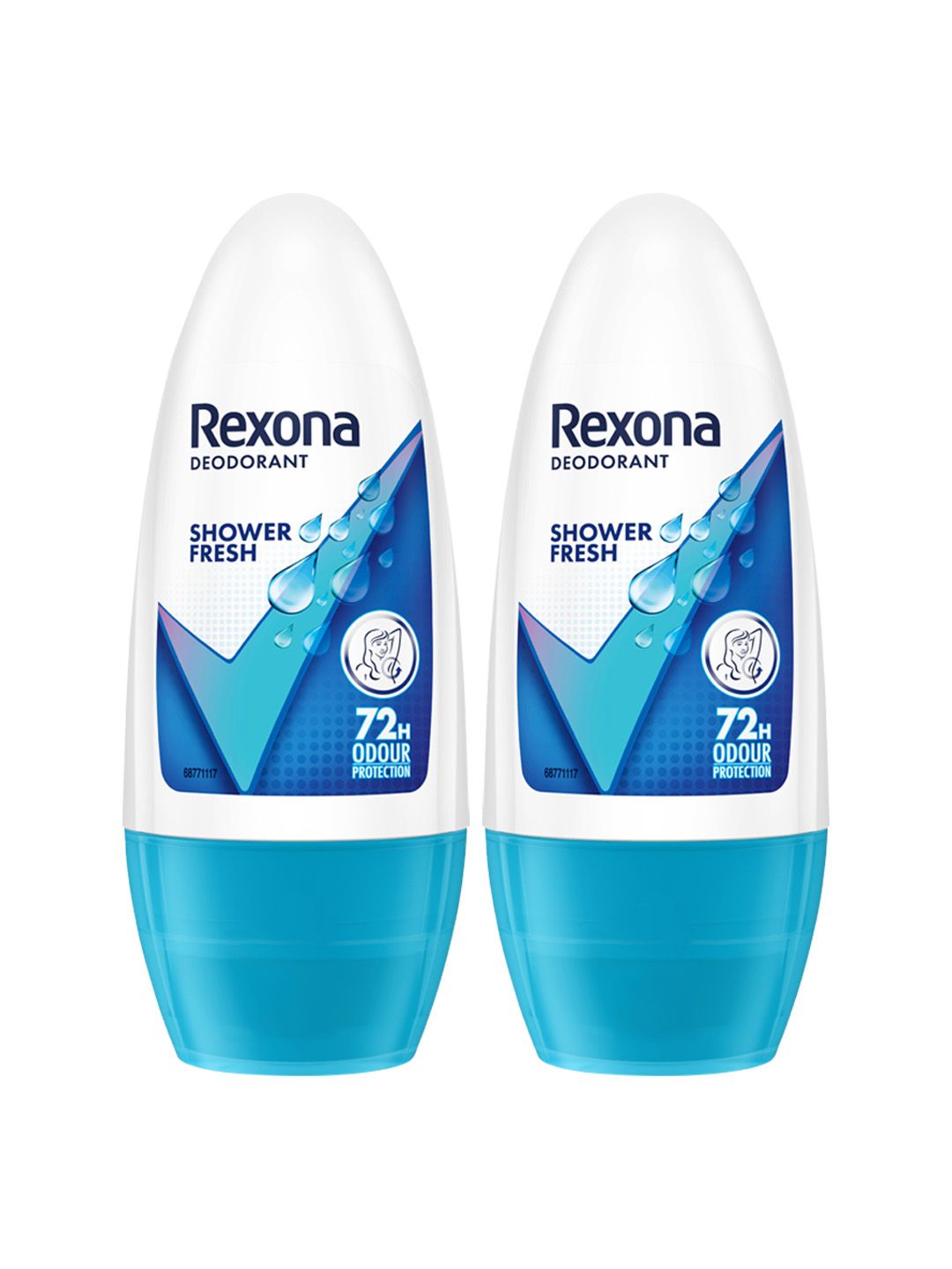 REXONA Pack Of 2 Shower Fresh Underarm Roll On For Women - 50ml Each-picture-26