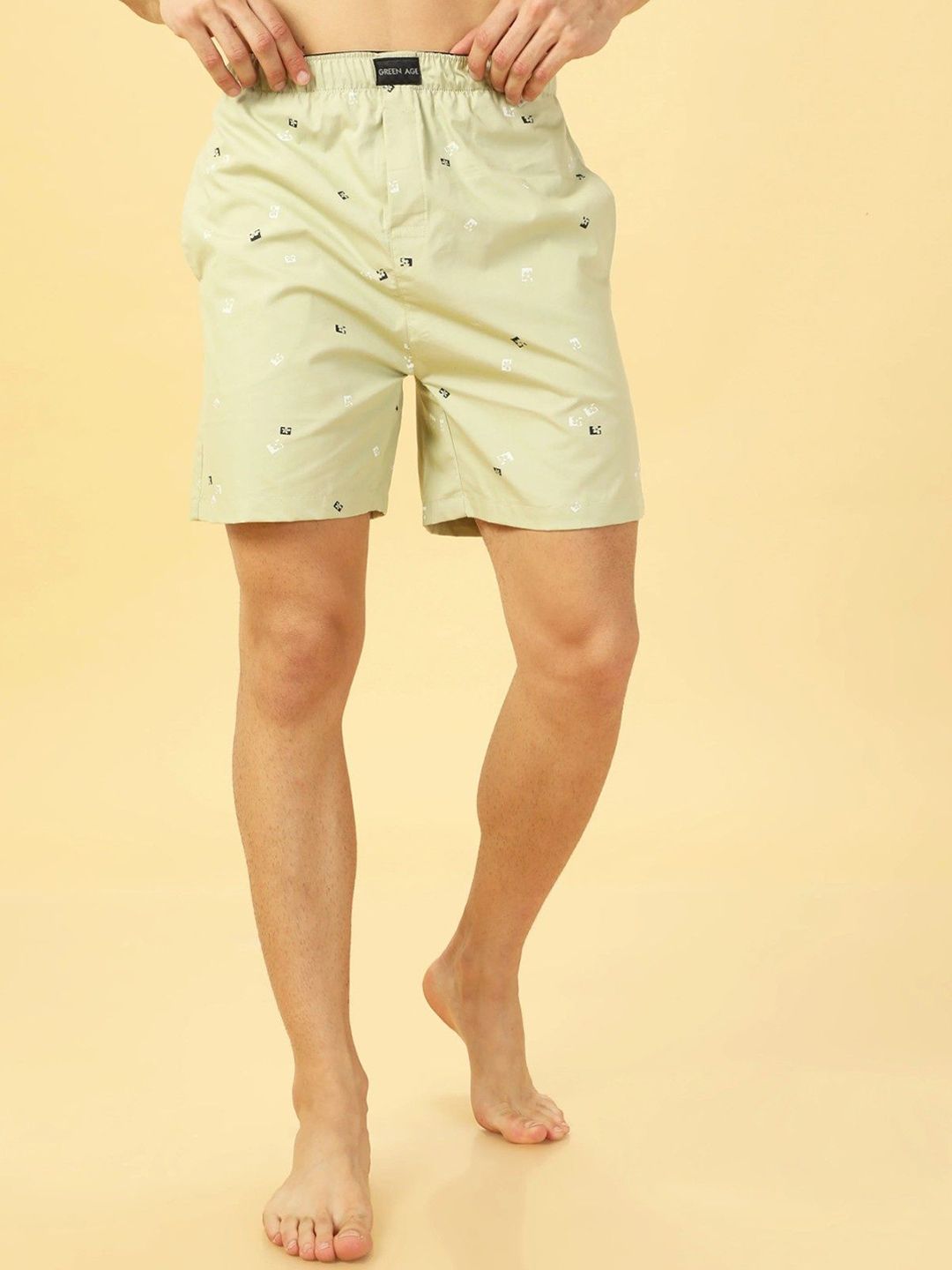 GREEN AGE Men Printed Pure Cotton Boxer GABOX710S-PEACH-picture-19