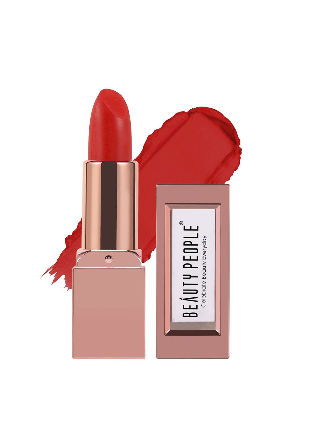 Beauty People Glorified Gold Smudgeproof Matte Lipstick With Vitamin E-3.8g-Red Liberation-picture-15