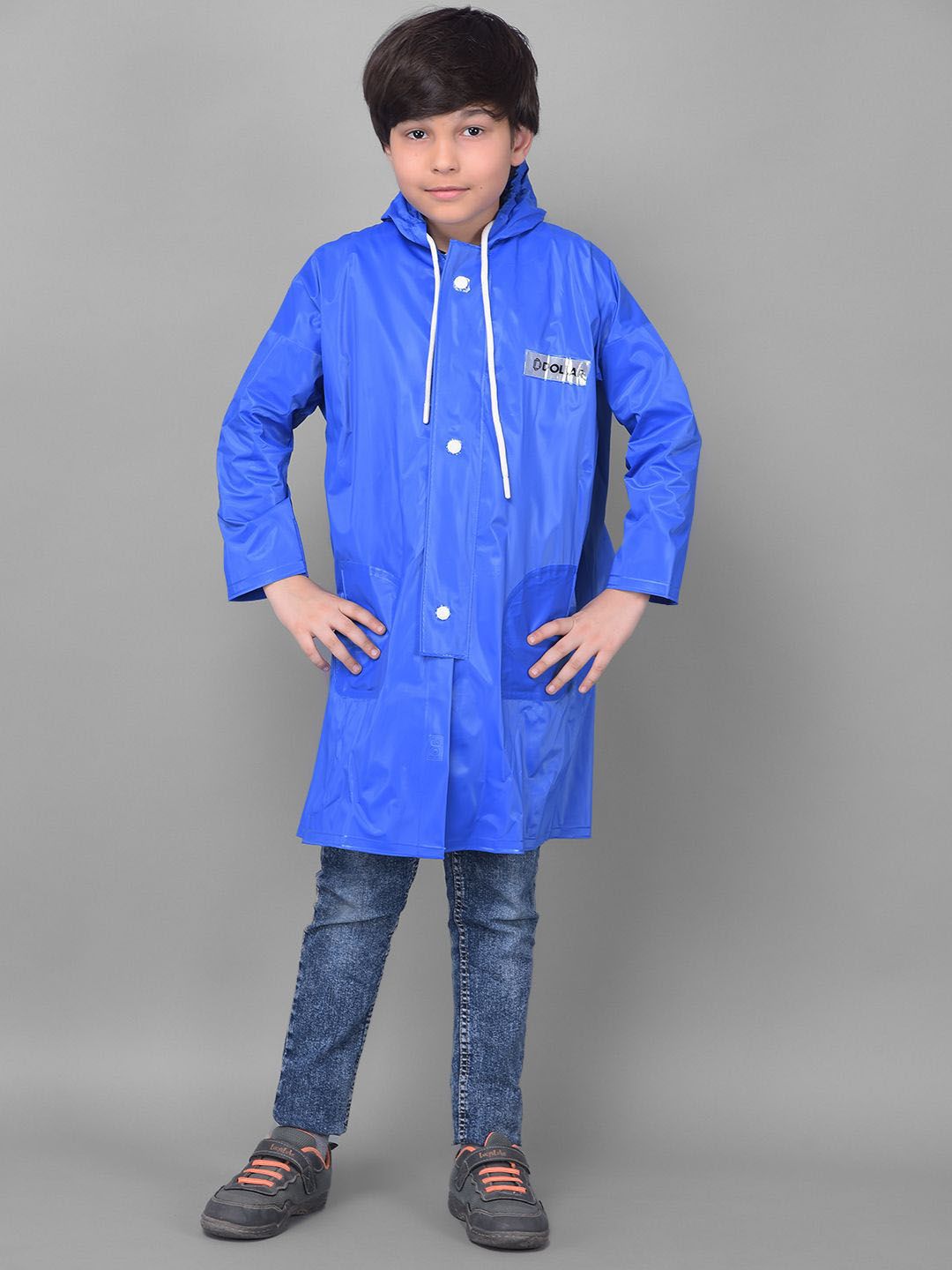 Dollar Kids Solid Rain Jacket-image-10
