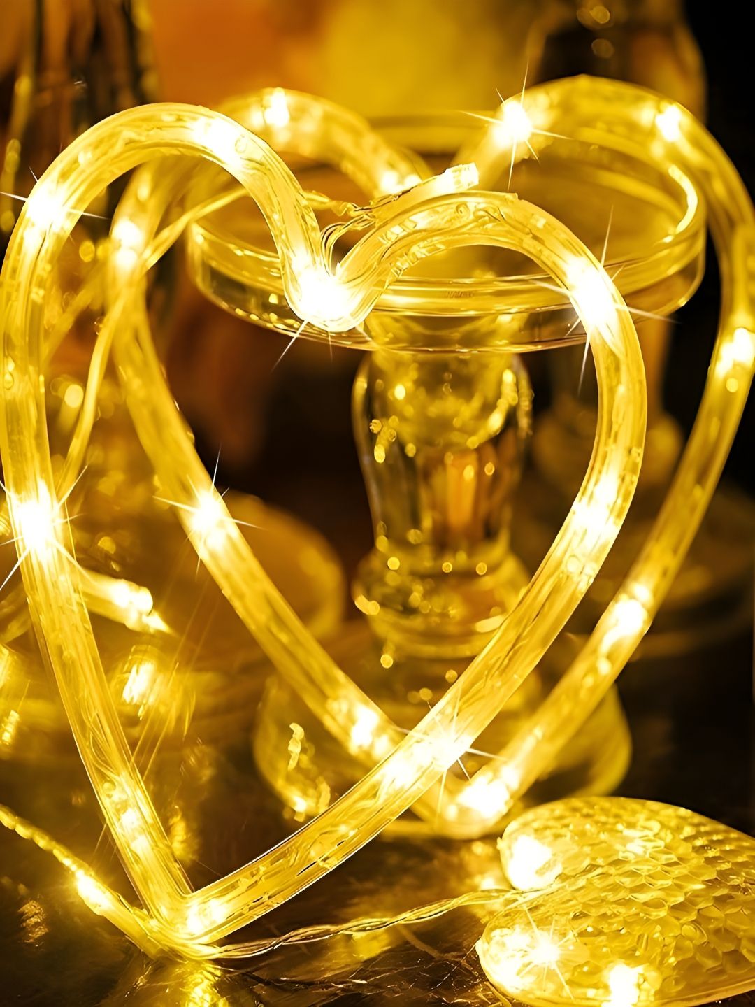 KAVYARA White Heart Shape String Lights-picture-23
