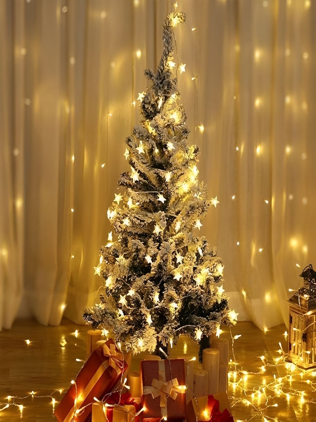 KAVYARA White Star Shape String Lights-image-8