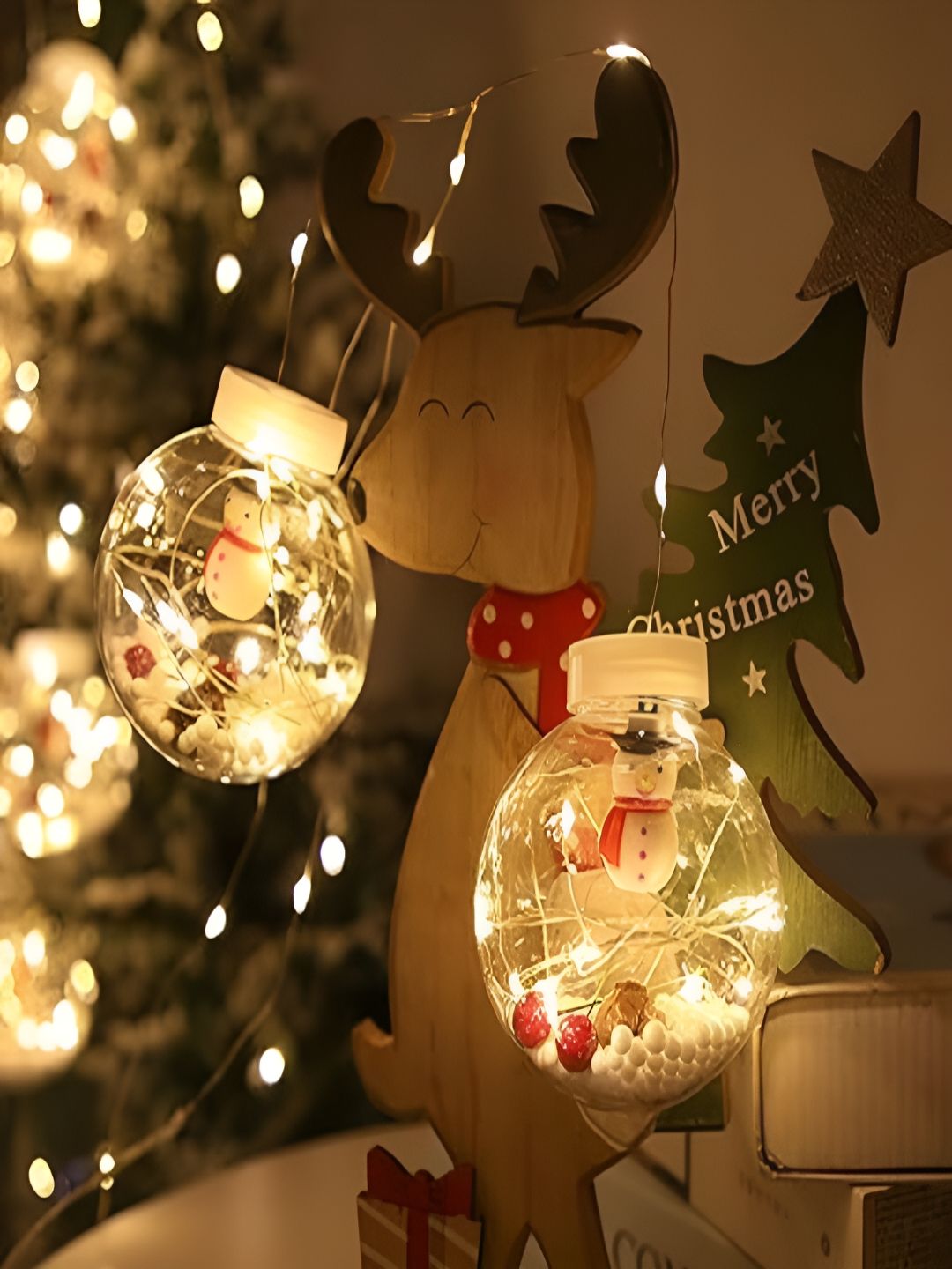 KAVYARA White Ball Shape String Lights-image-40
